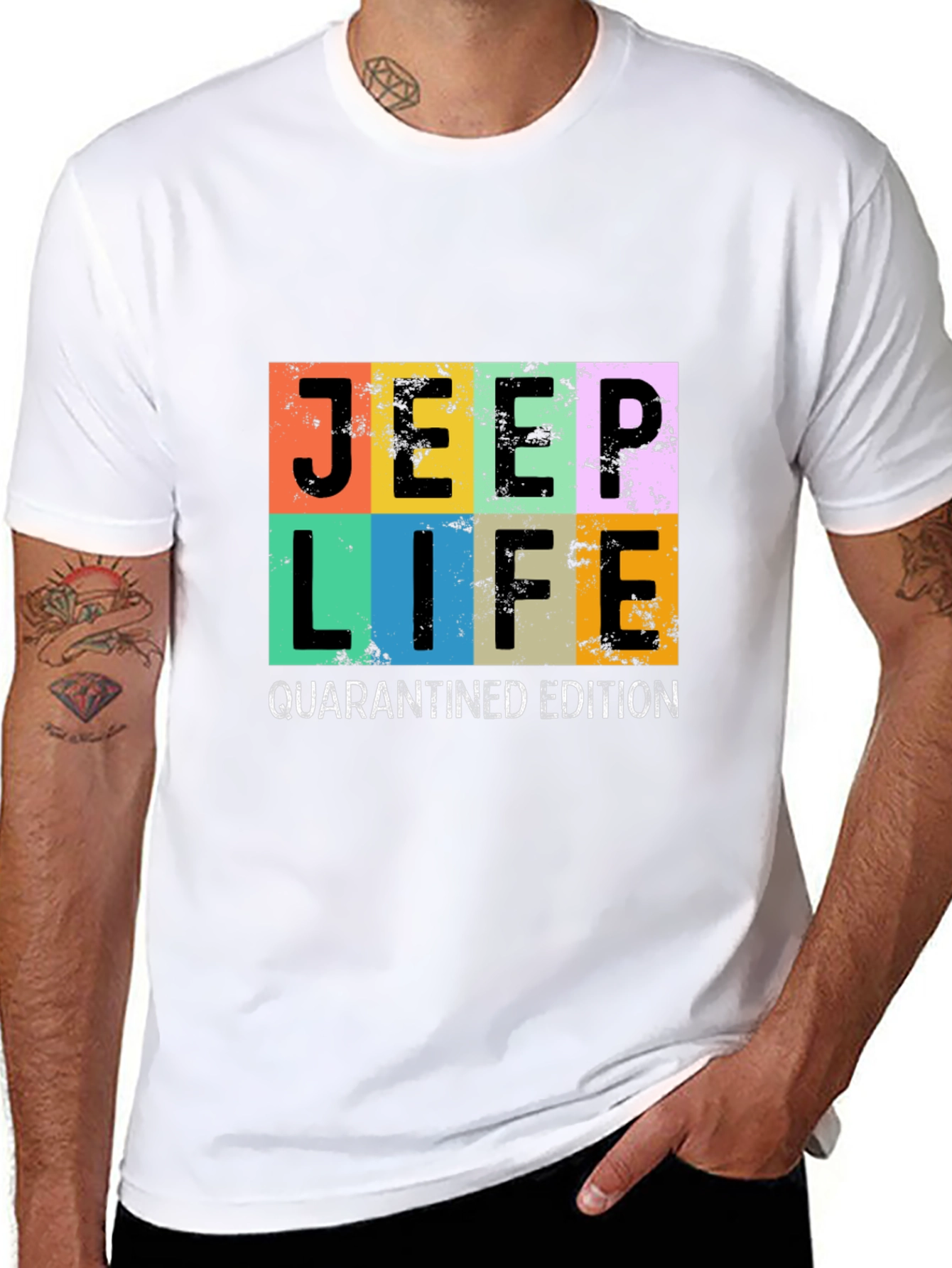 Jeep Life Quarantined Edition Graphic Tee - Black