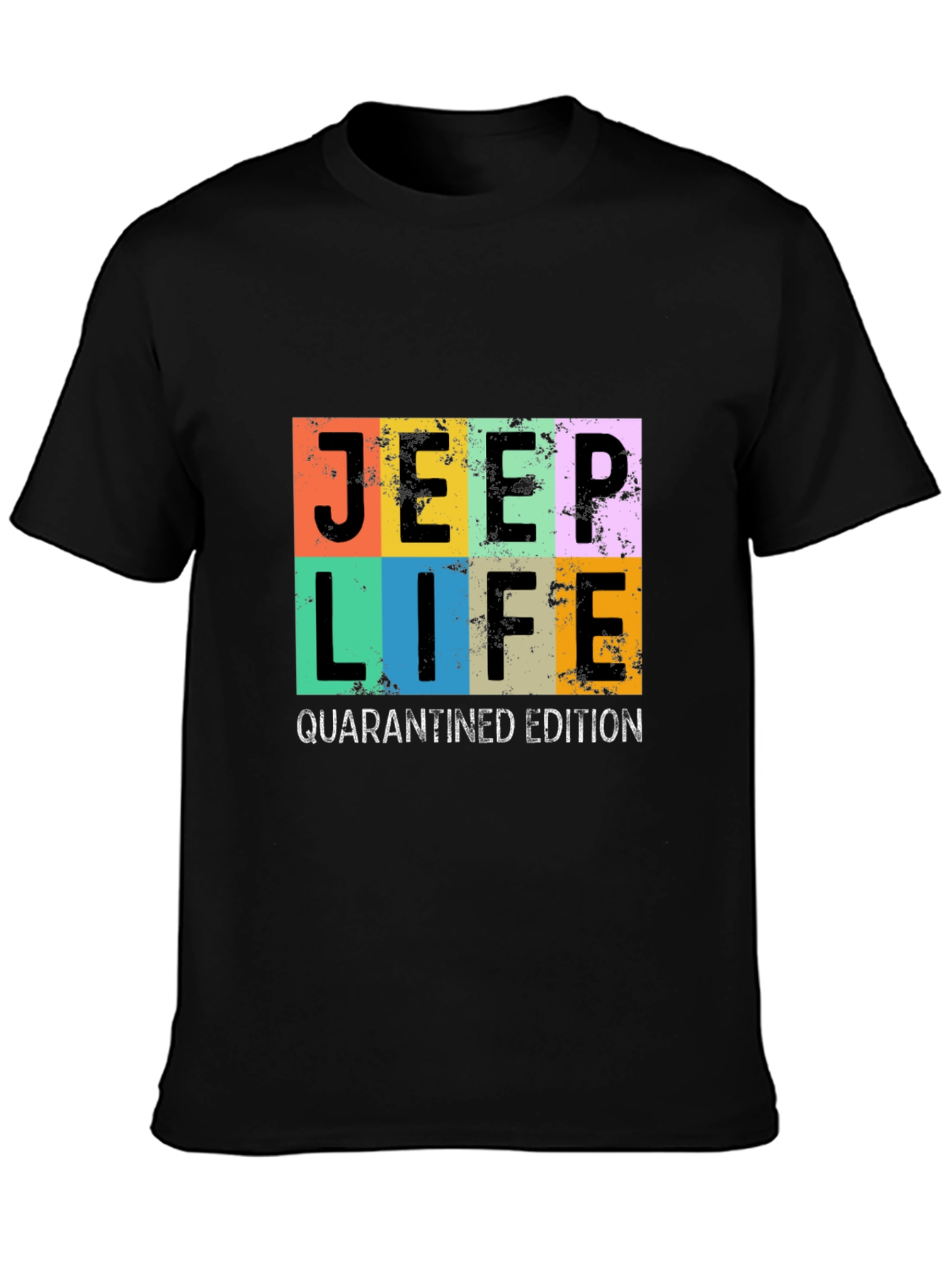 Jeep Life Quarantined Edition Graphic Tee - Black