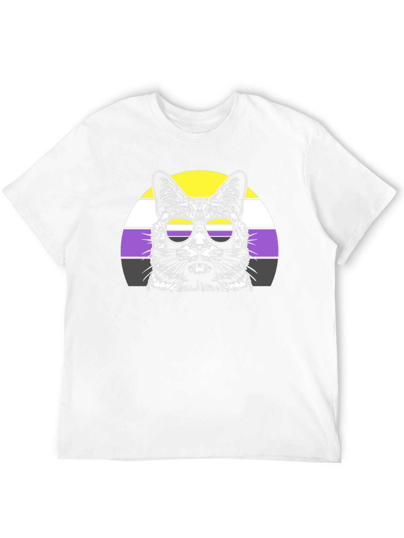 Non-Binary Pride Cat T-Shirt