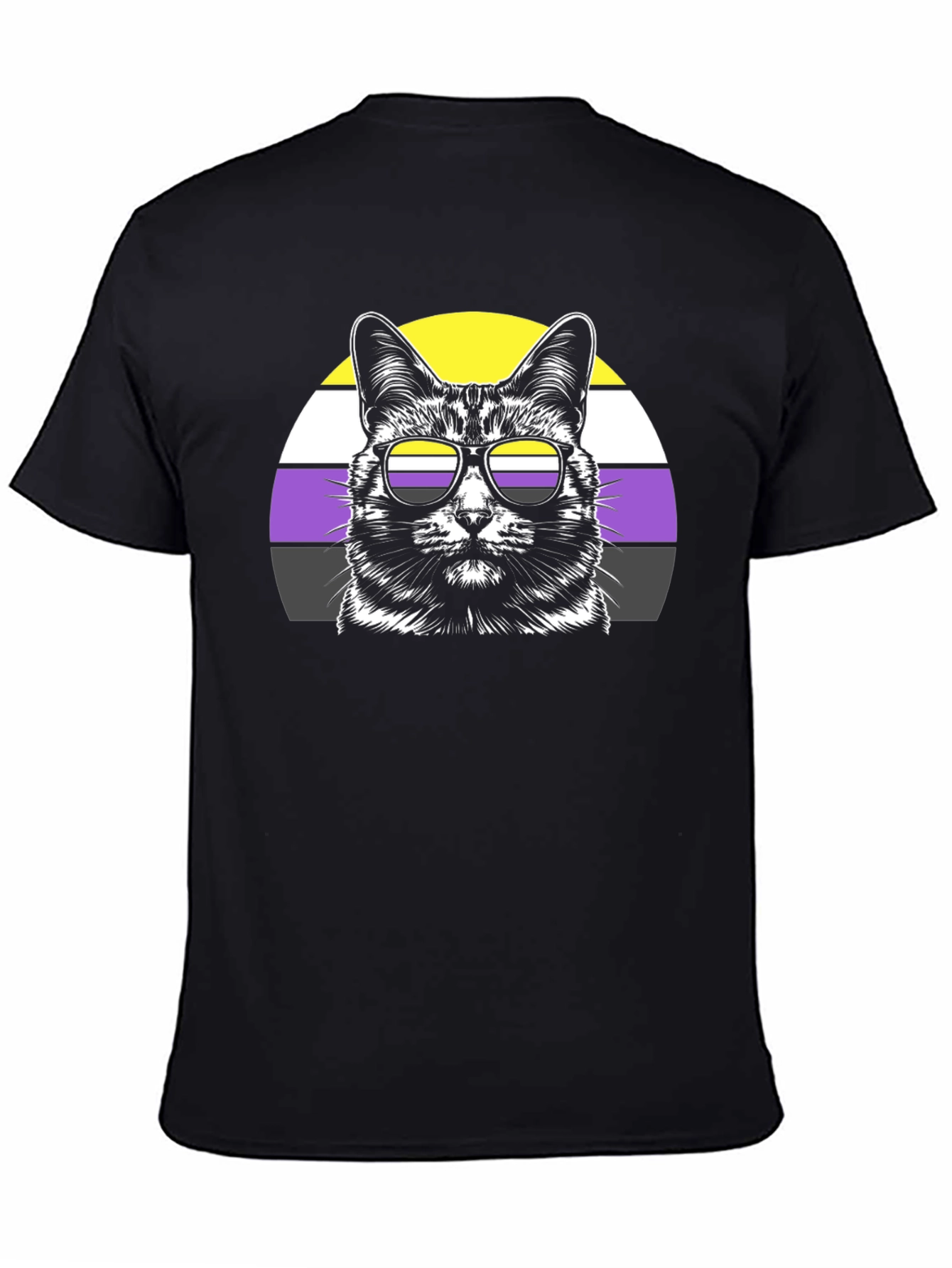 Non-Binary Pride Cat T-Shirt