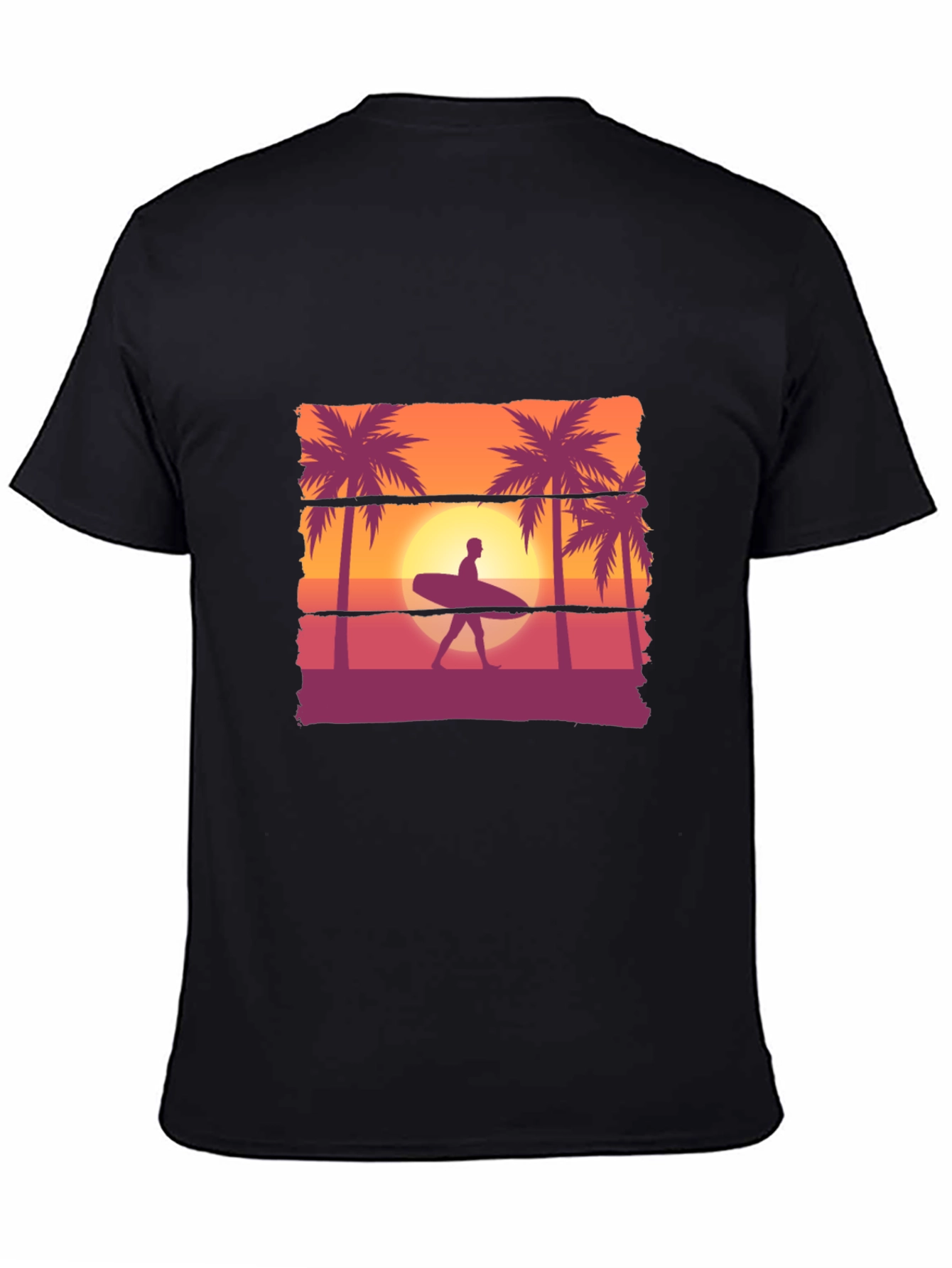 Sunset Surfer T-Shirt: Beach Vibes