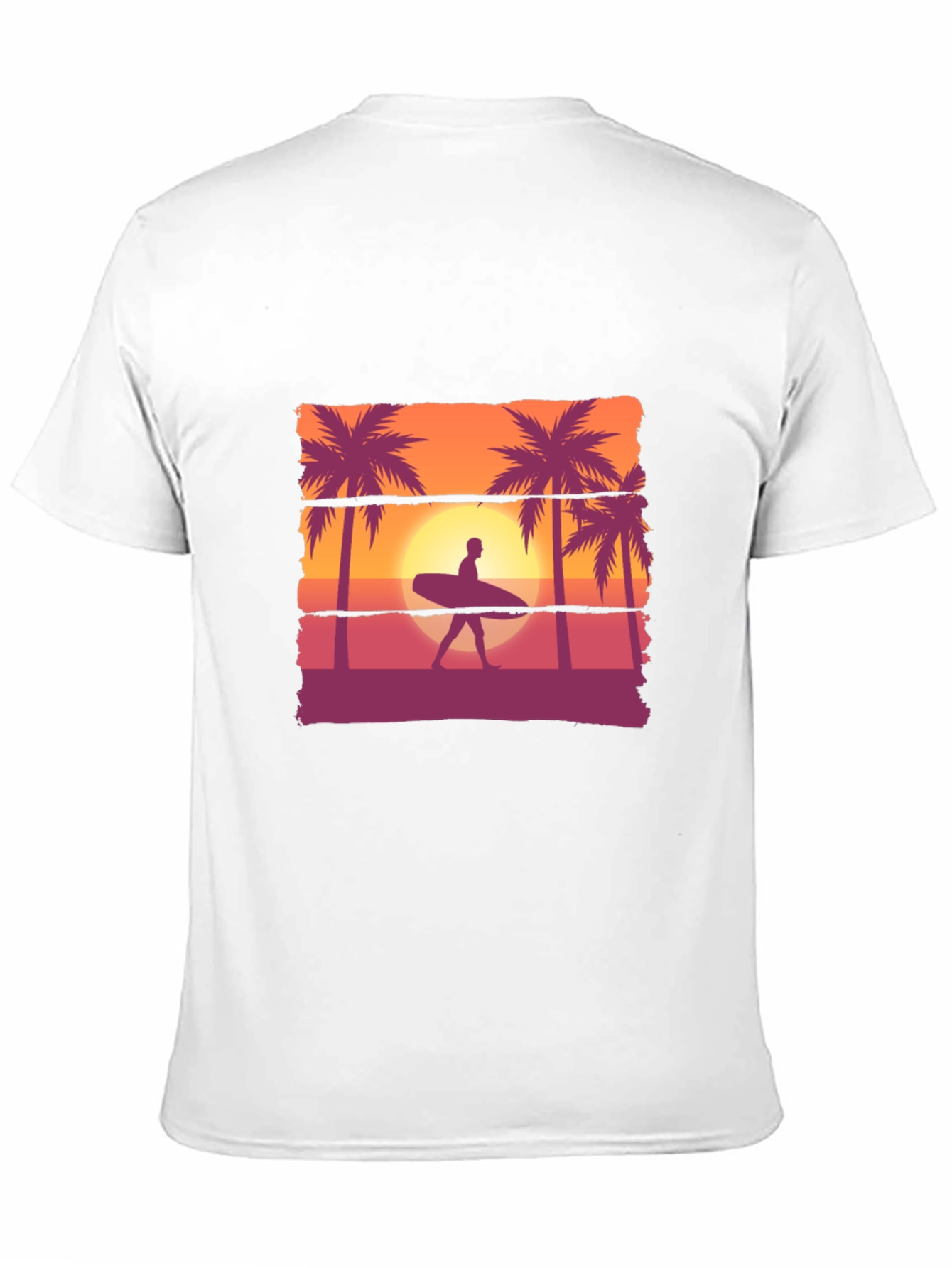 Sunset Surfer T-Shirt: Beach Vibes
