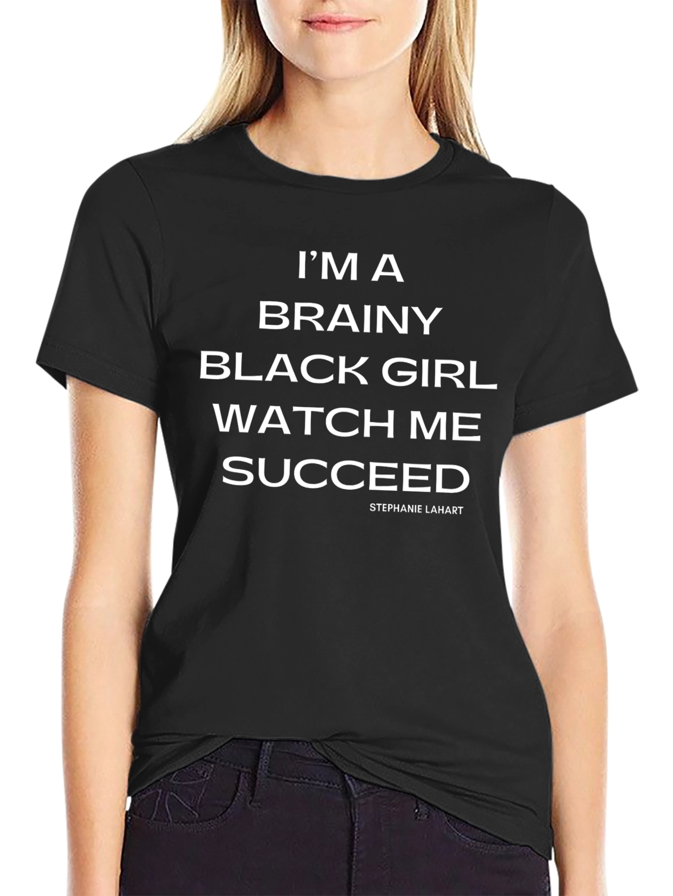 Brainy Black Girl T-Shirt - Watch Me Succeed