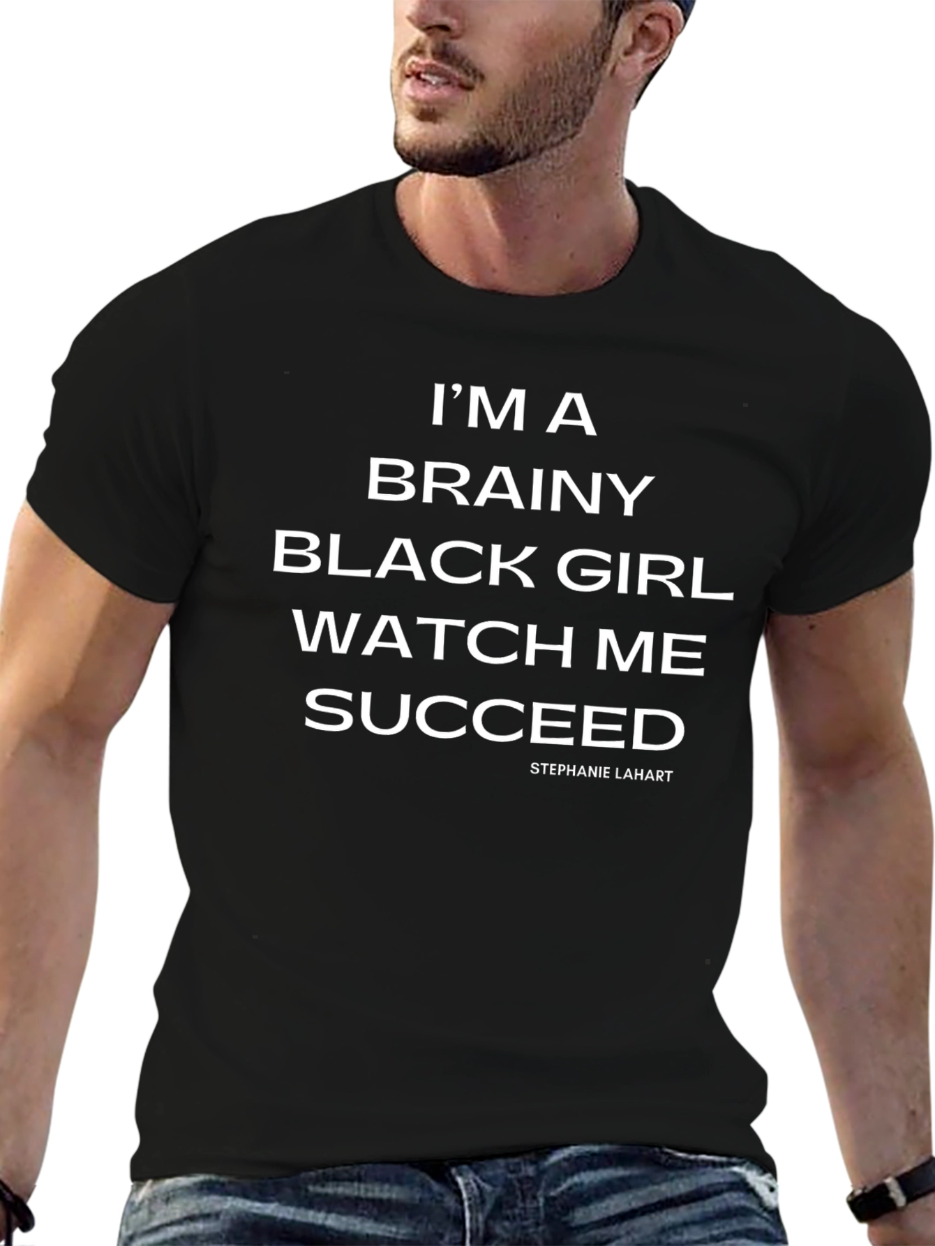Brainy Black Girl T-Shirt - Watch Me Succeed
