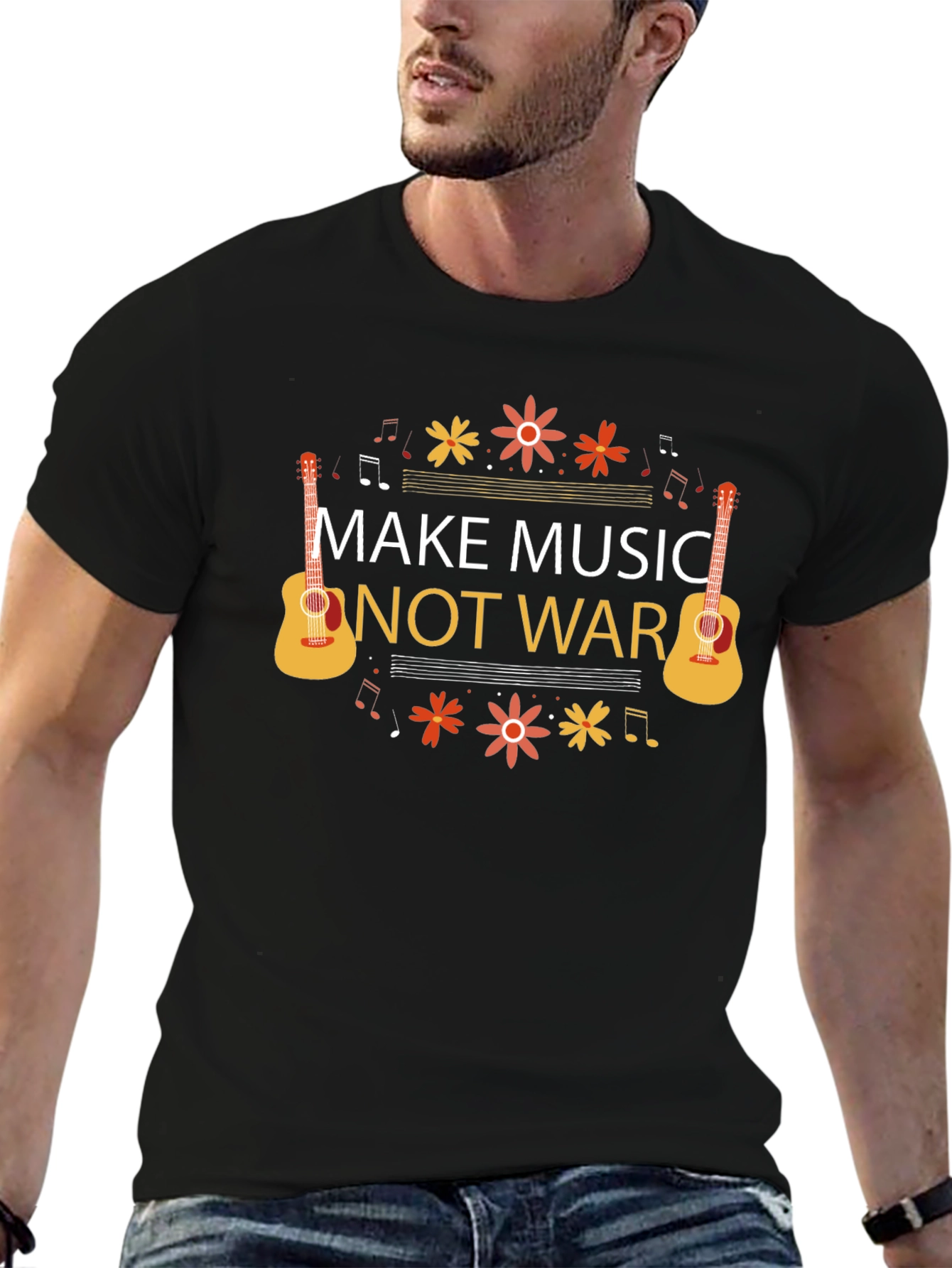 Make Music Not War Graphic Tee