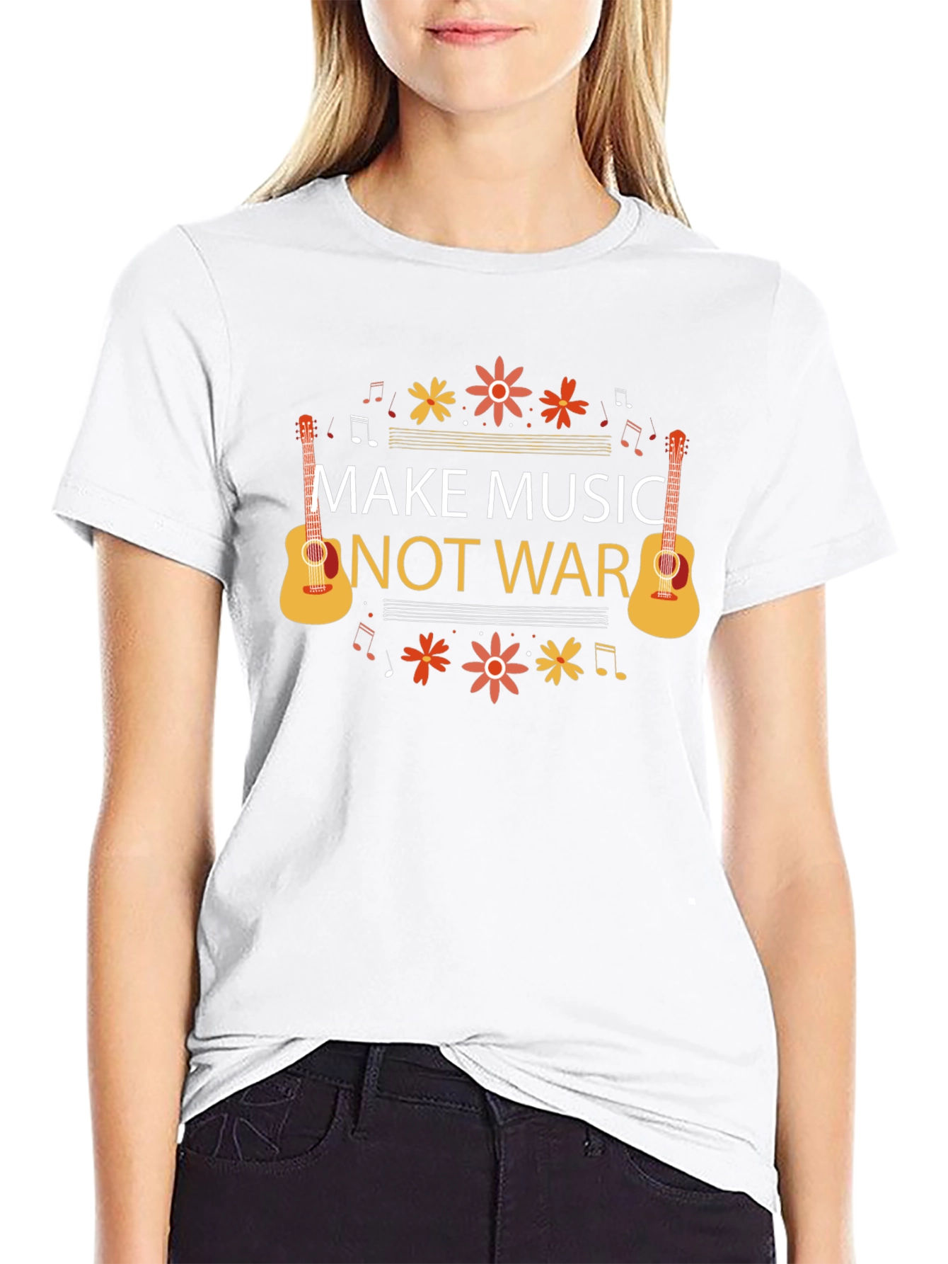 Make Music Not War Graphic Tee