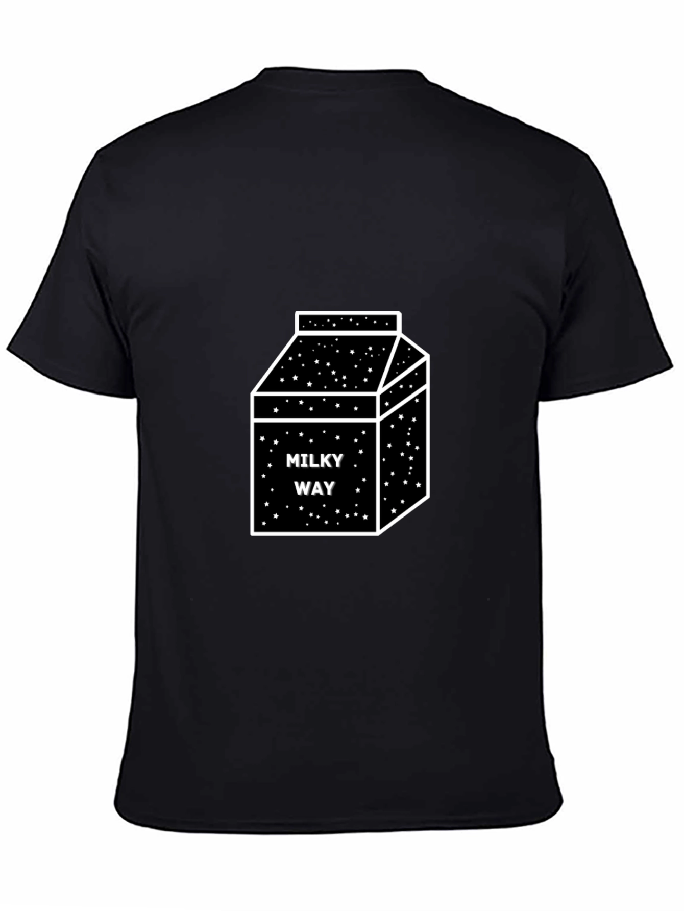 Milky Way Box Graphic T-Shirt - Black