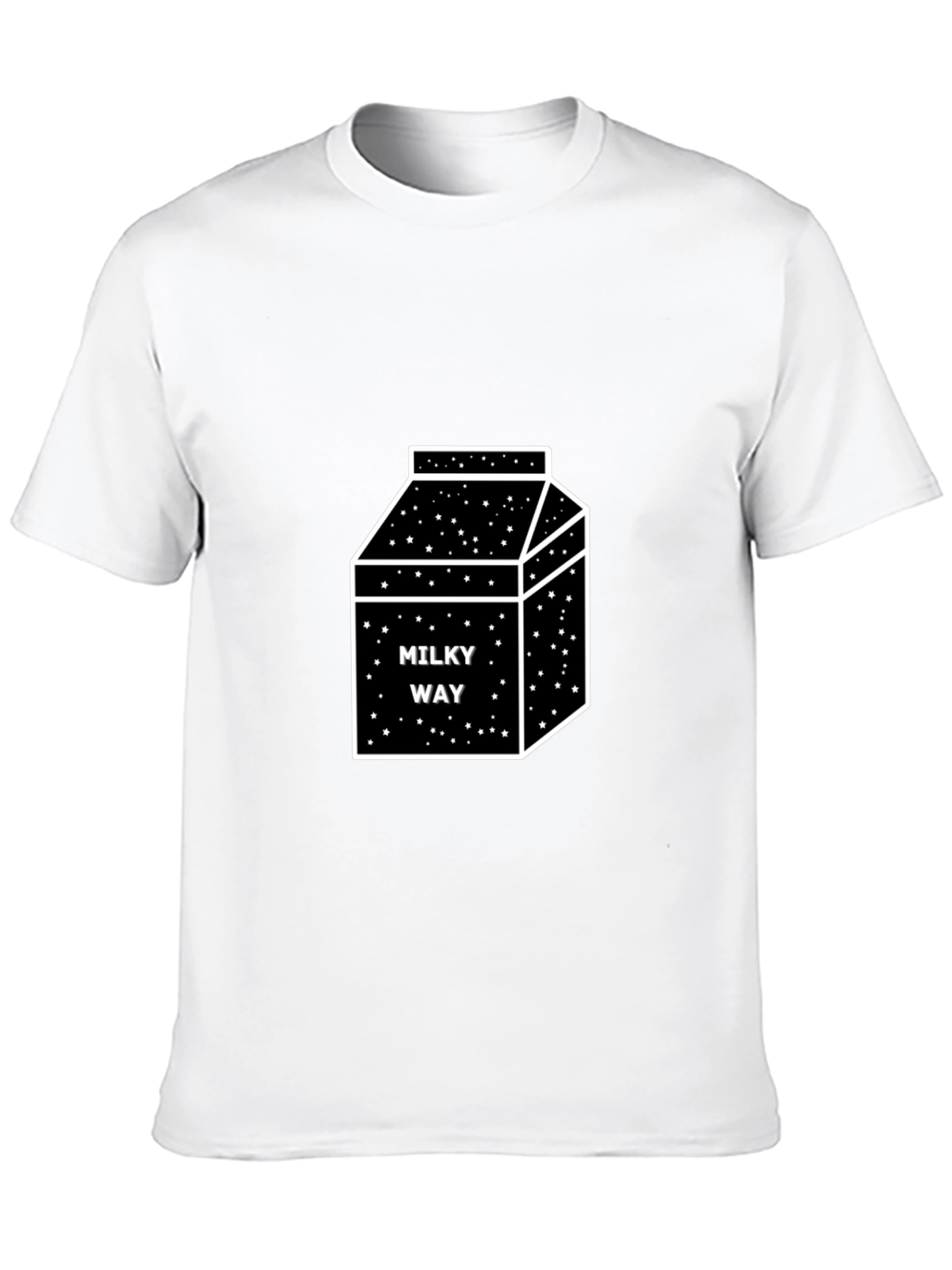 Milky Way Box Graphic T-Shirt - Black