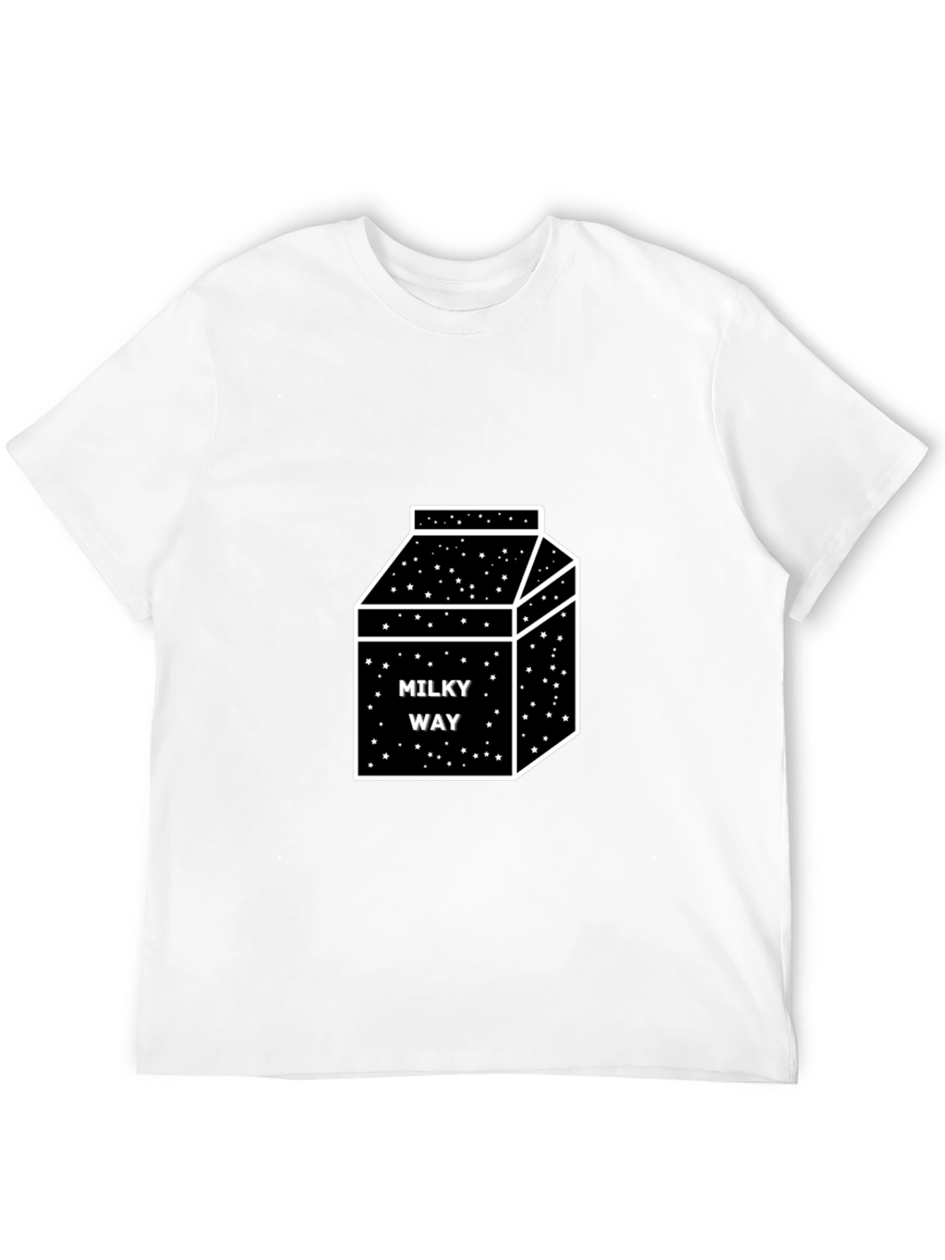 Milky Way Box Graphic T-Shirt - Black