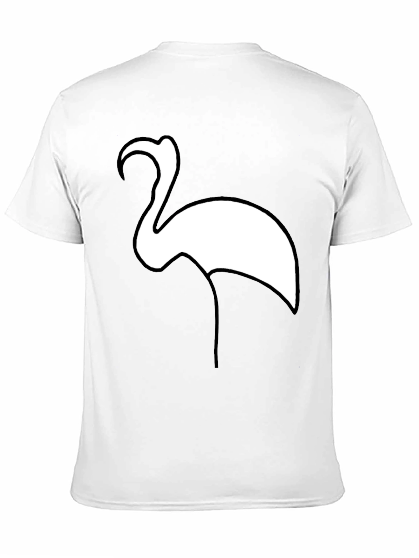 Flamingo Graphic Tee - Casual Black T-Shirt