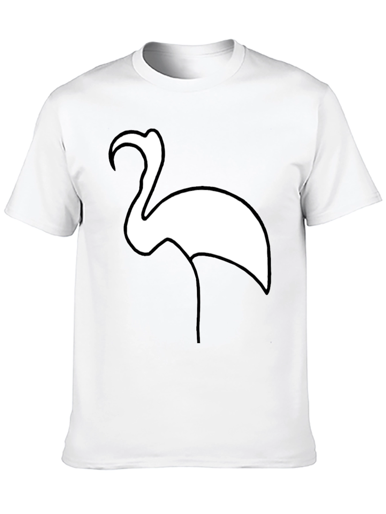Flamingo Graphic Tee - Casual Black T-Shirt