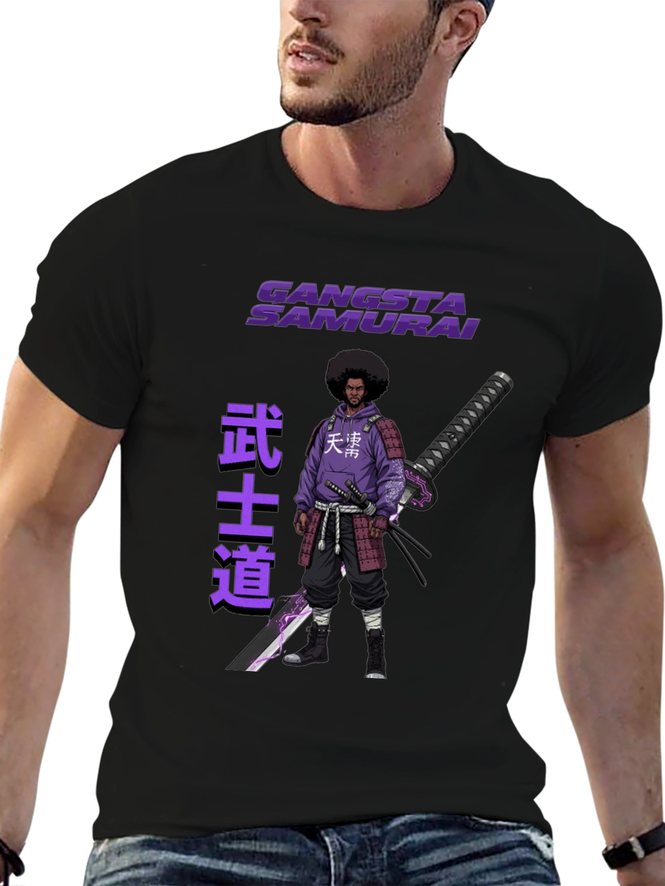 Gangsta Samurai T-Shirt - Urban Style