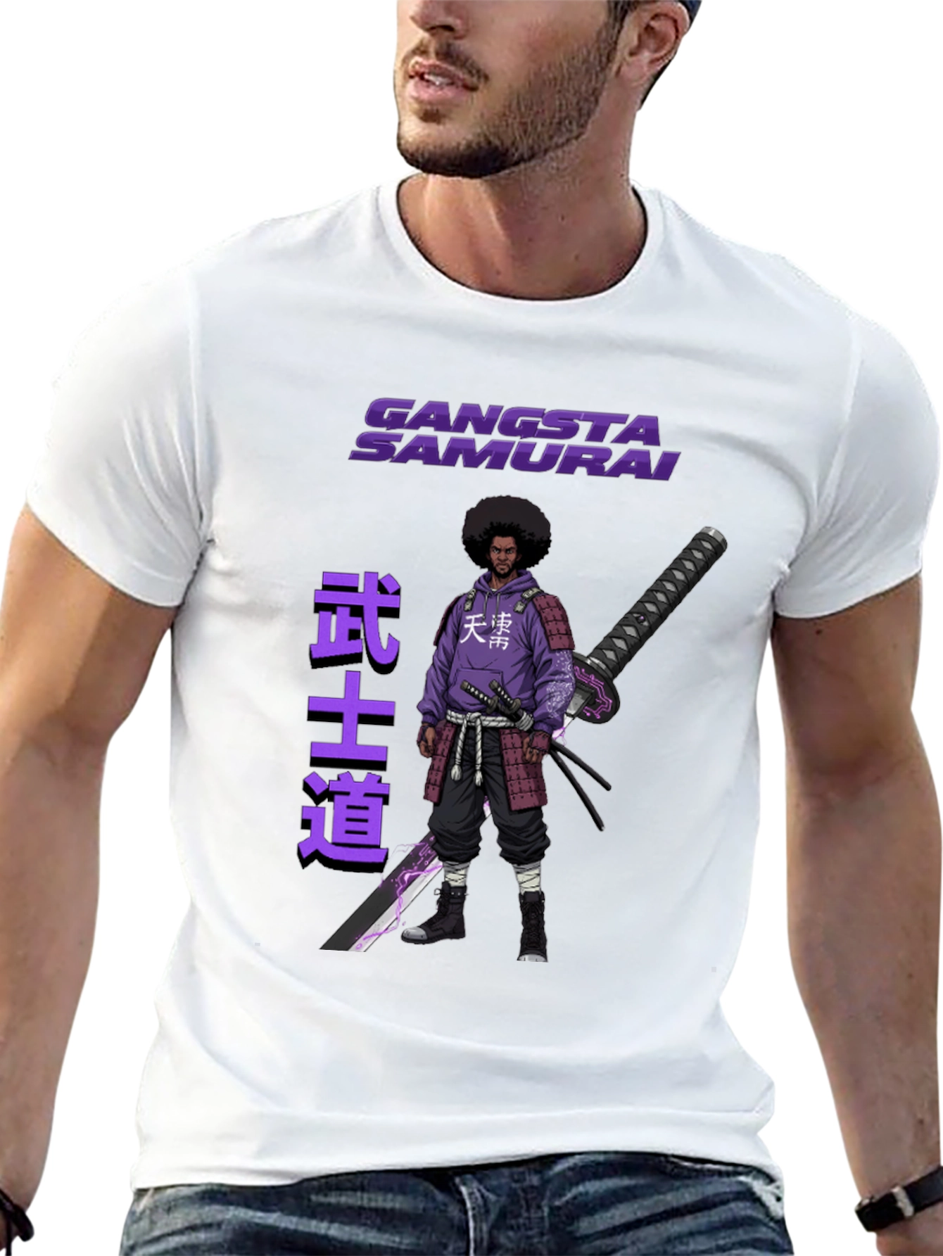 Gangsta Samurai T-Shirt - Urban Style