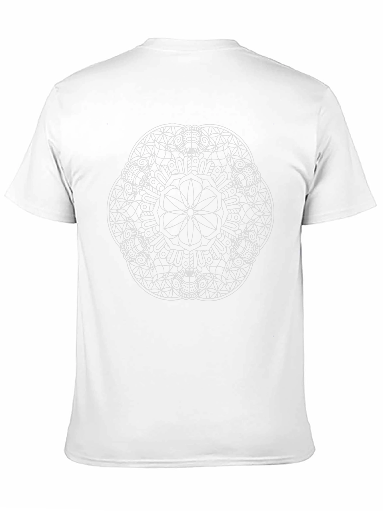 Geometric Mandala T-Shirt - Black