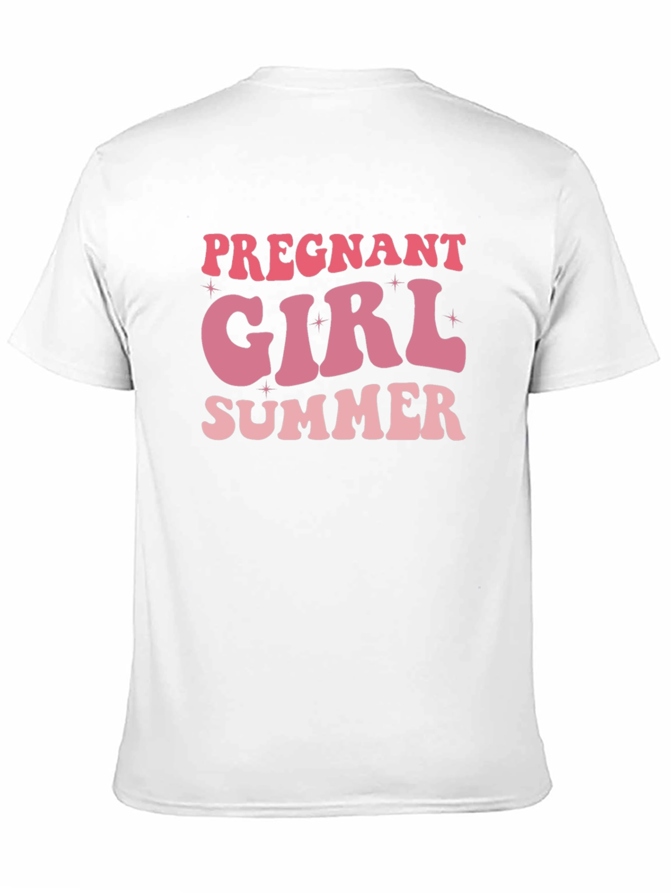 Pregnant Girl Summer Black T-Shirt
