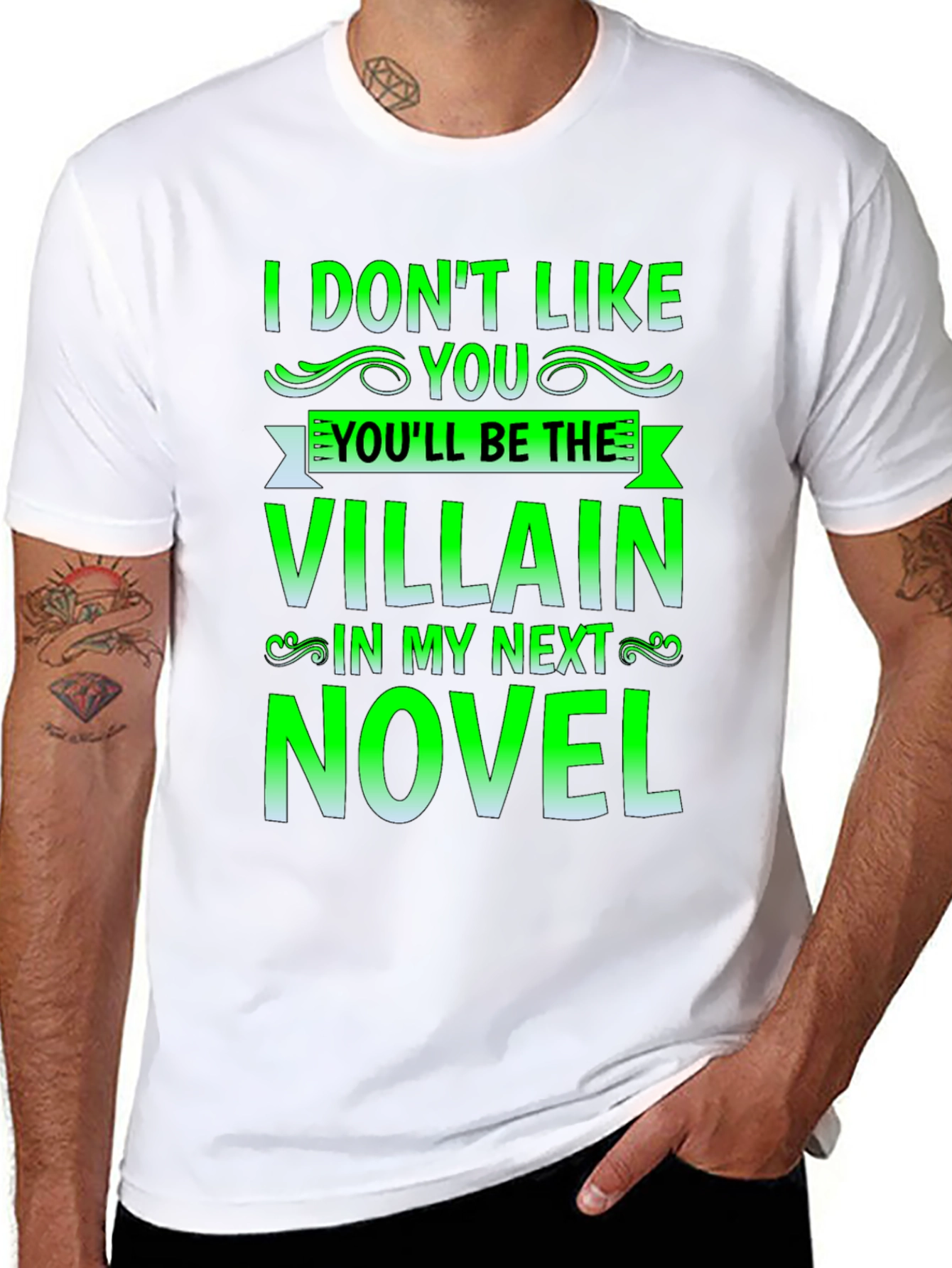 Villain Novel T-Shirt - Funny Book Lover Tee
