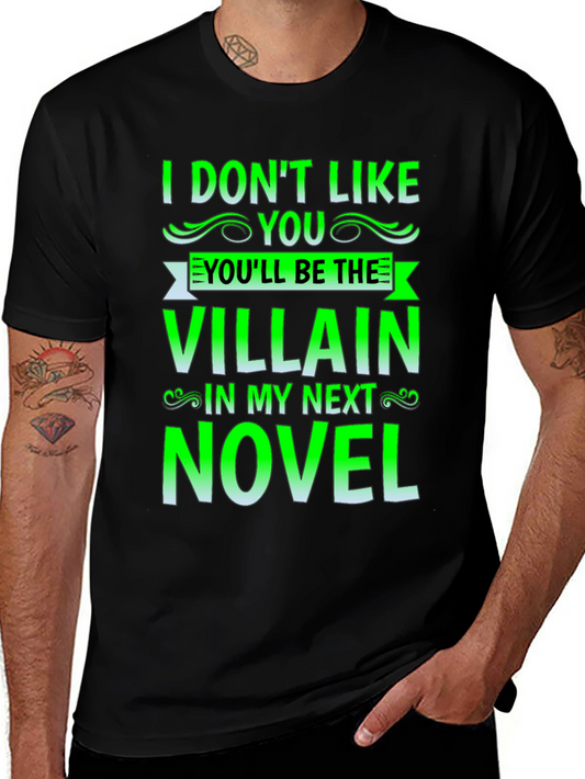 Villain Novel T-Shirt - Funny Book Lover Tee