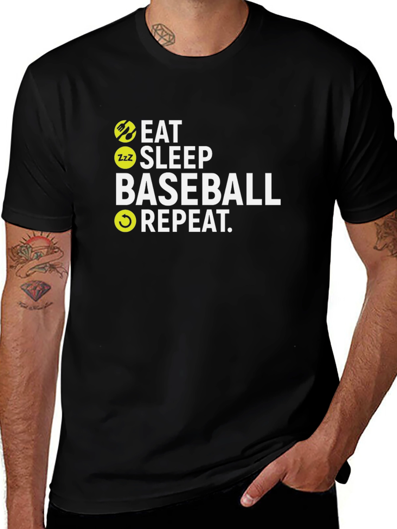 Eat Sleep Baseball Repeat T-Shirt