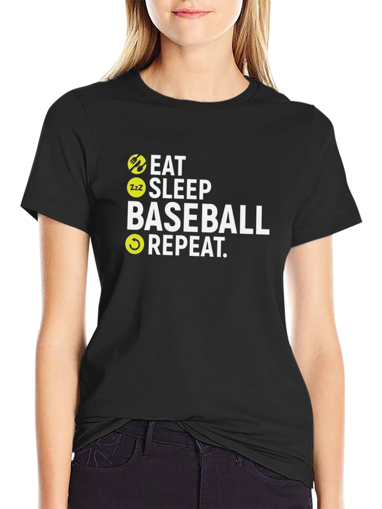 Eat Sleep Baseball Repeat T-Shirt