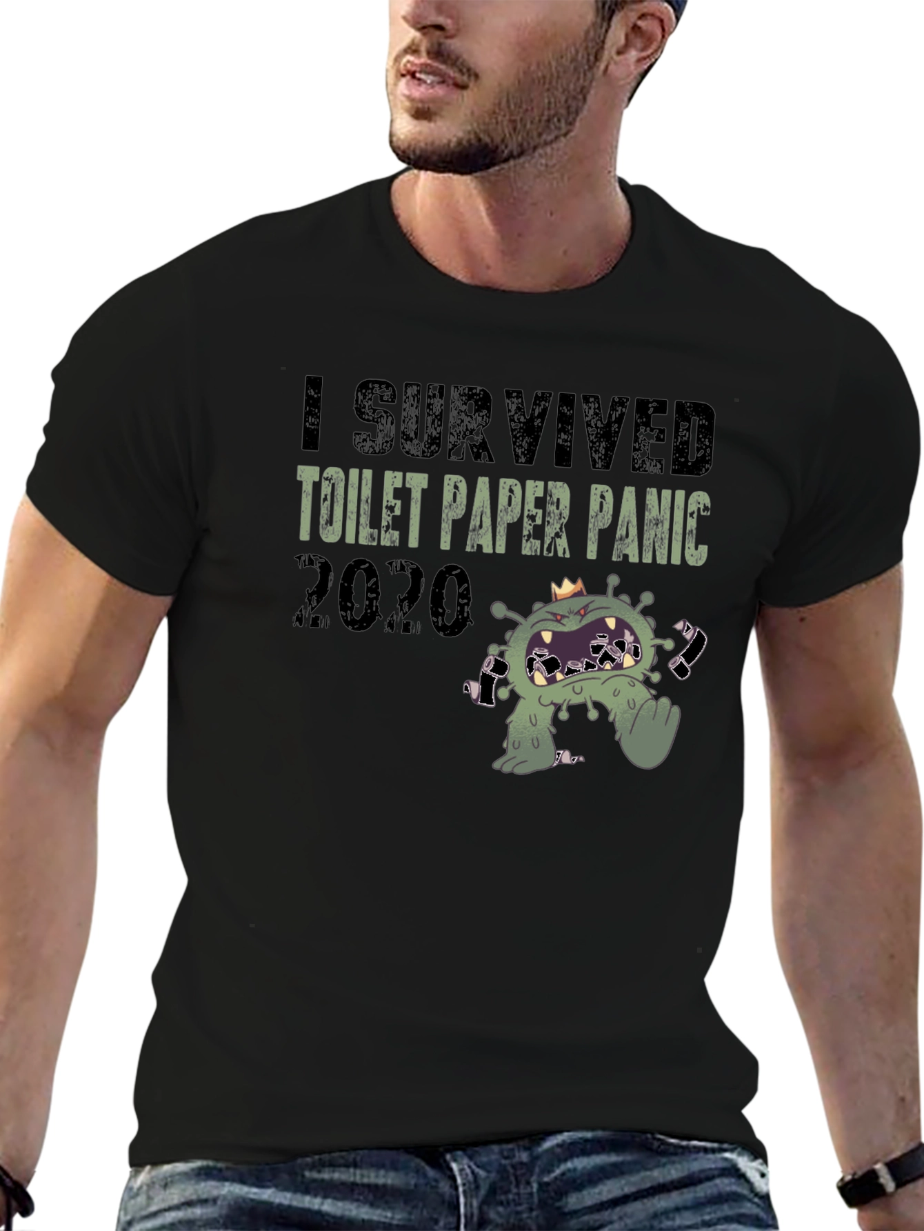 I Survived Toilet Paper Panic 2020 Novelty T-Shirt