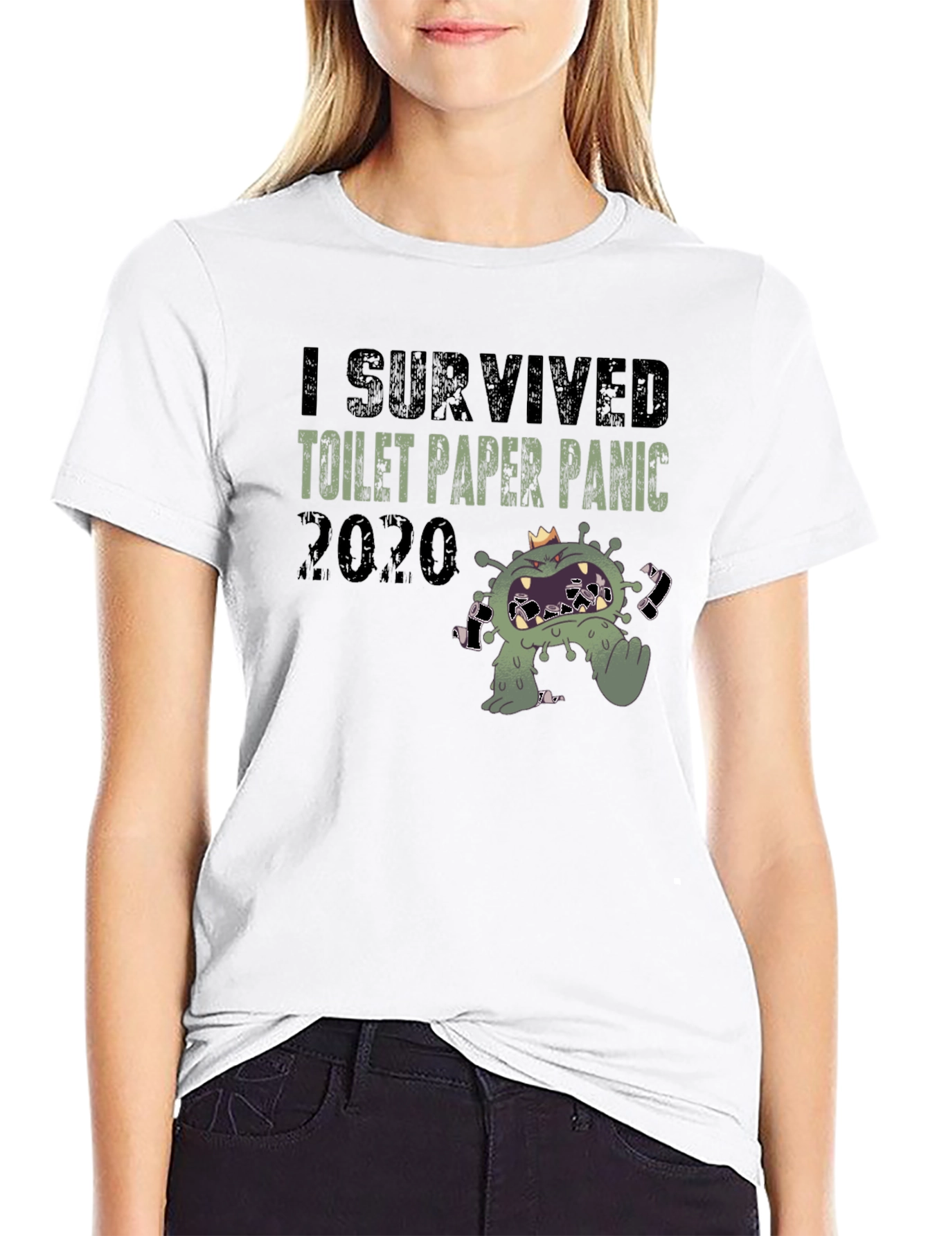 I Survived Toilet Paper Panic 2020 Novelty T-Shirt