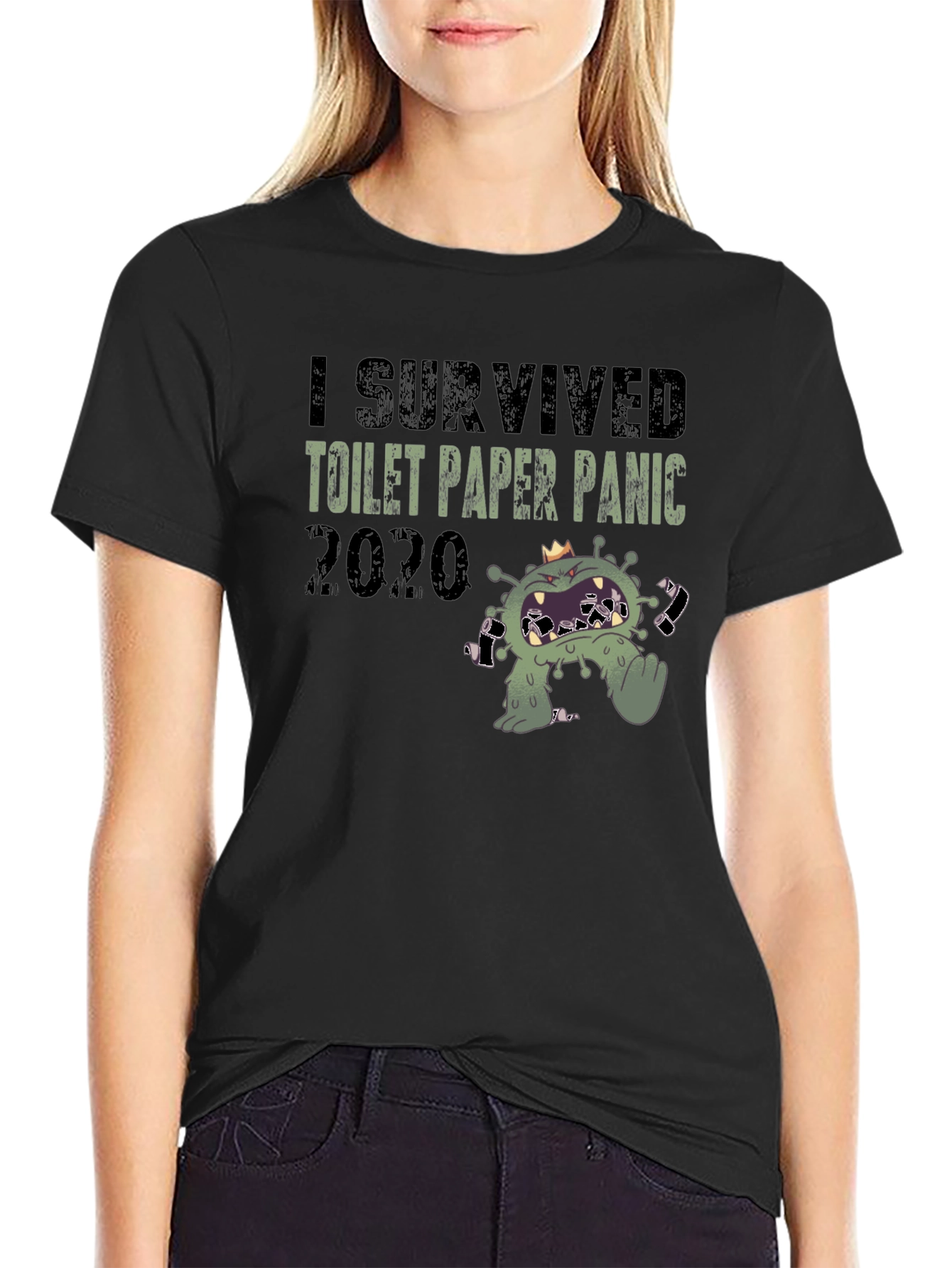 I Survived Toilet Paper Panic 2020 Novelty T-Shirt