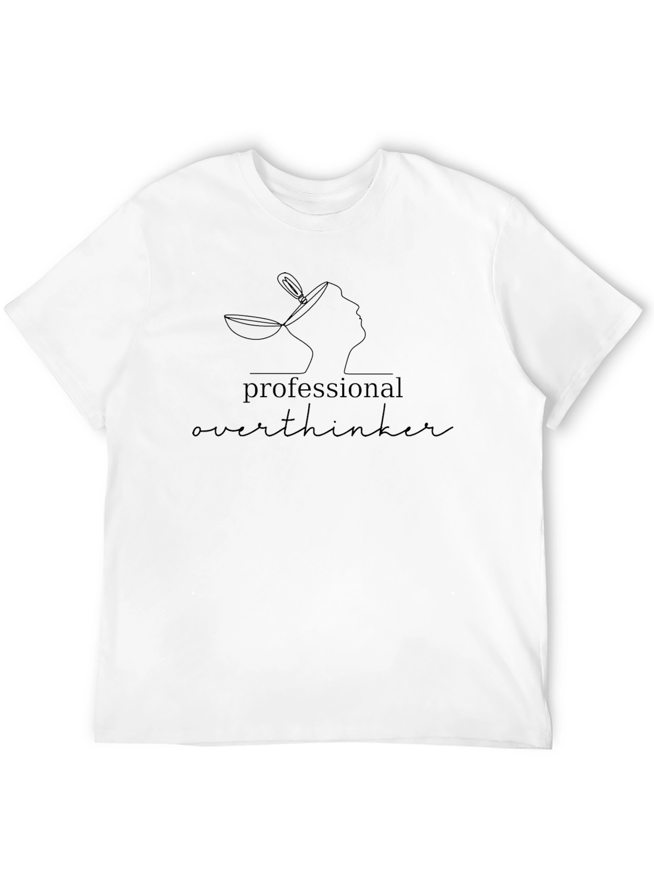 Professional Overthinker Graphic Tee - Black
