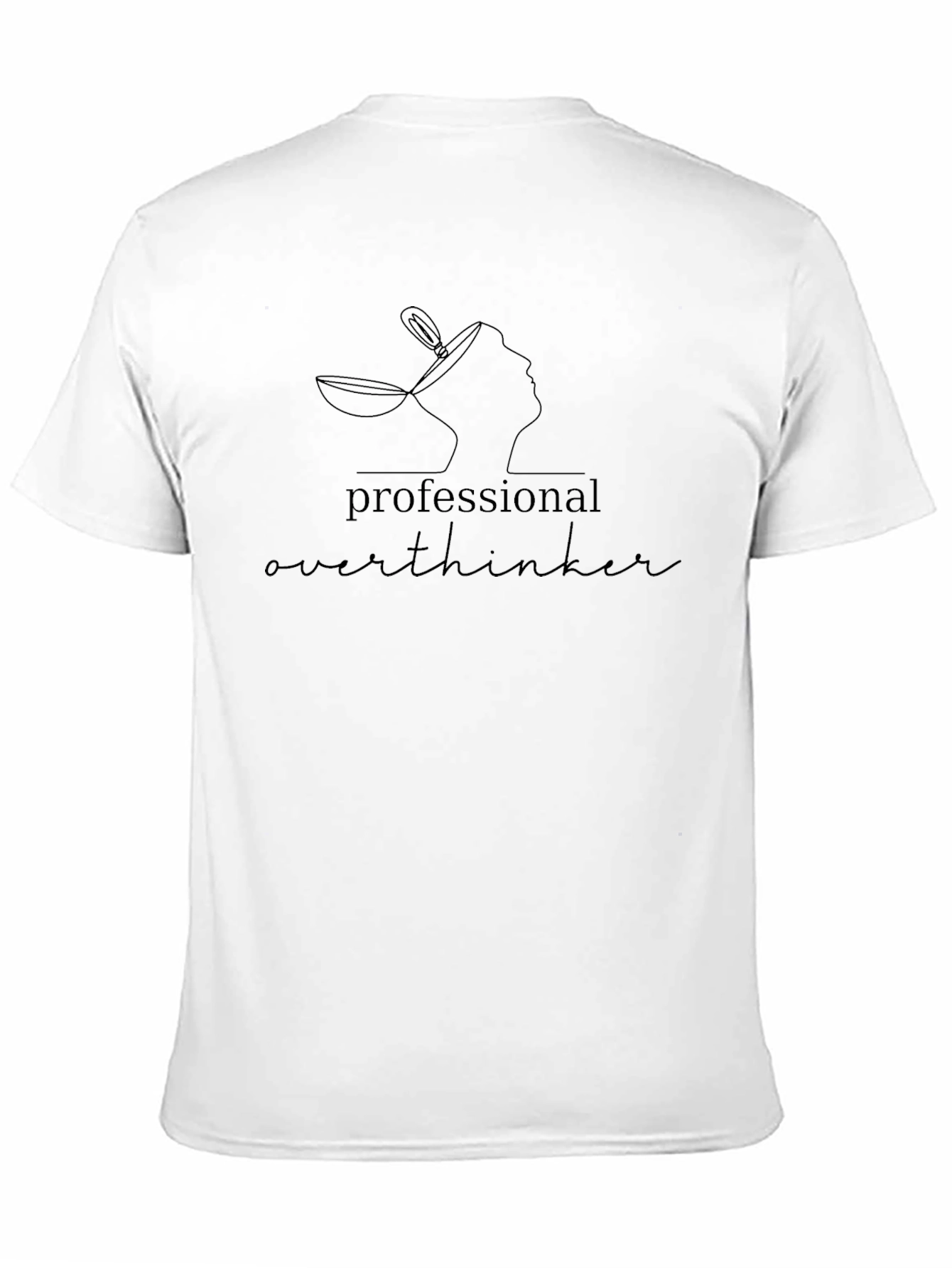 Professional Overthinker Graphic Tee - Black