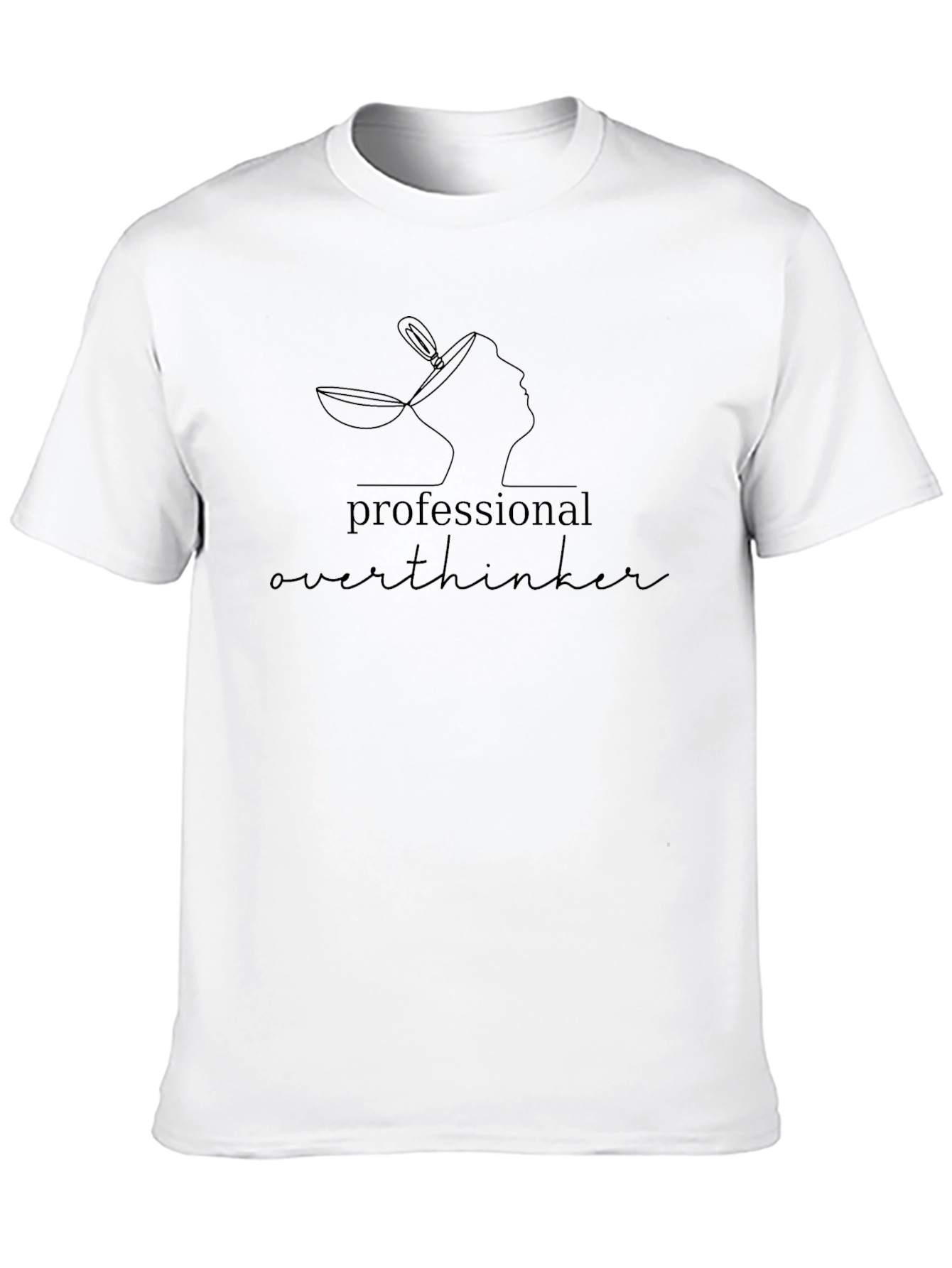 Professional Overthinker Graphic Tee - Black