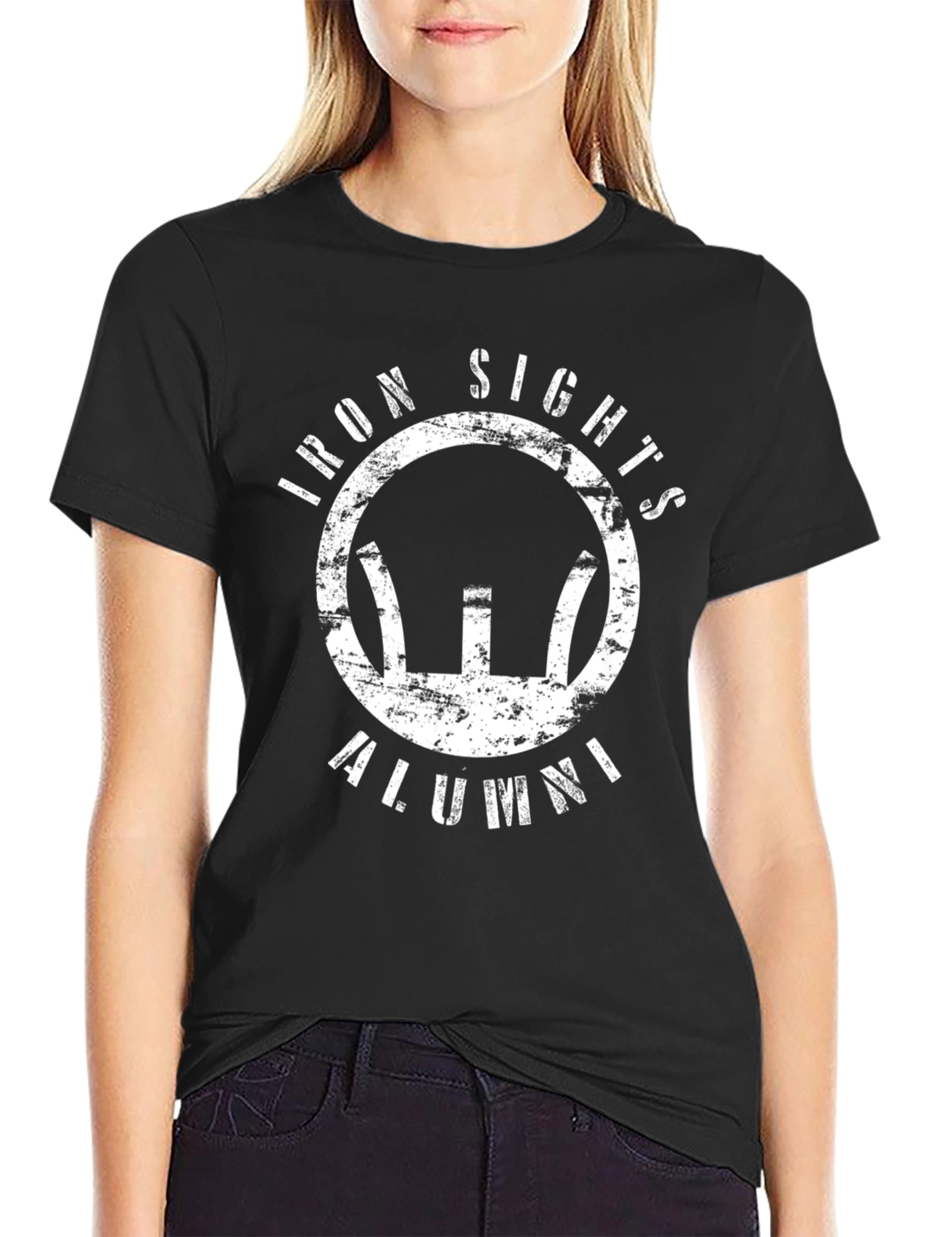 Iron Sights Alumni Black Graphic T-Shirt