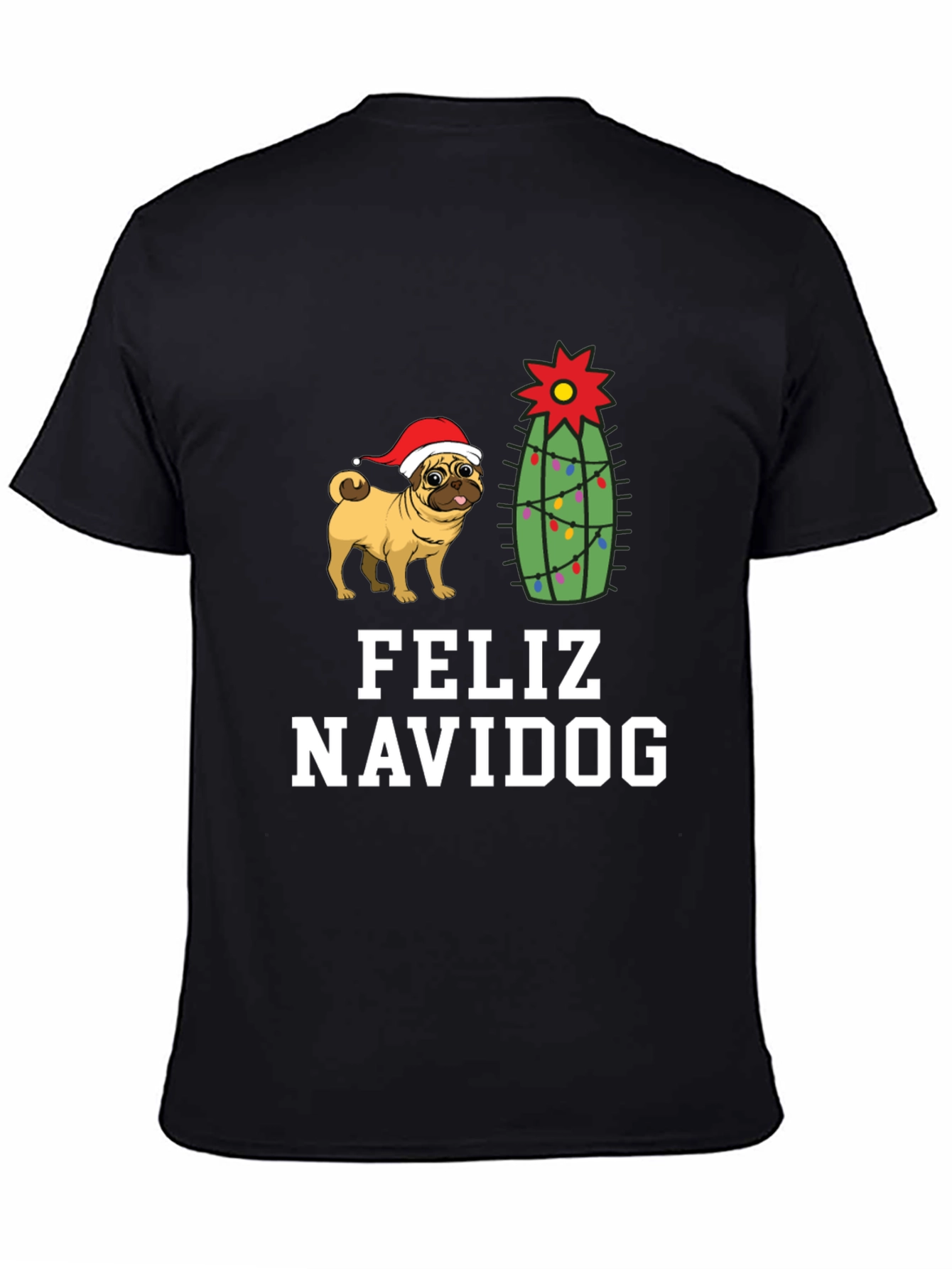 Feliz Navidog Christmas Pug T-Shirt