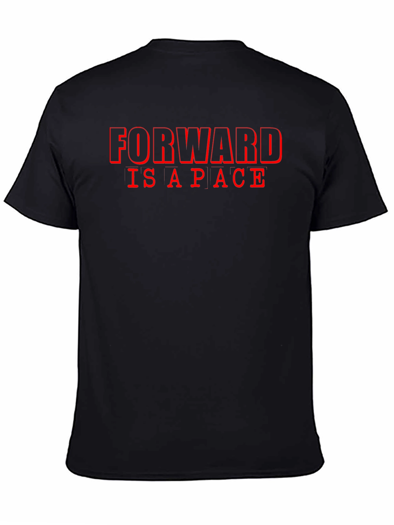 Forward Is A Pace Graphic Tee - Black