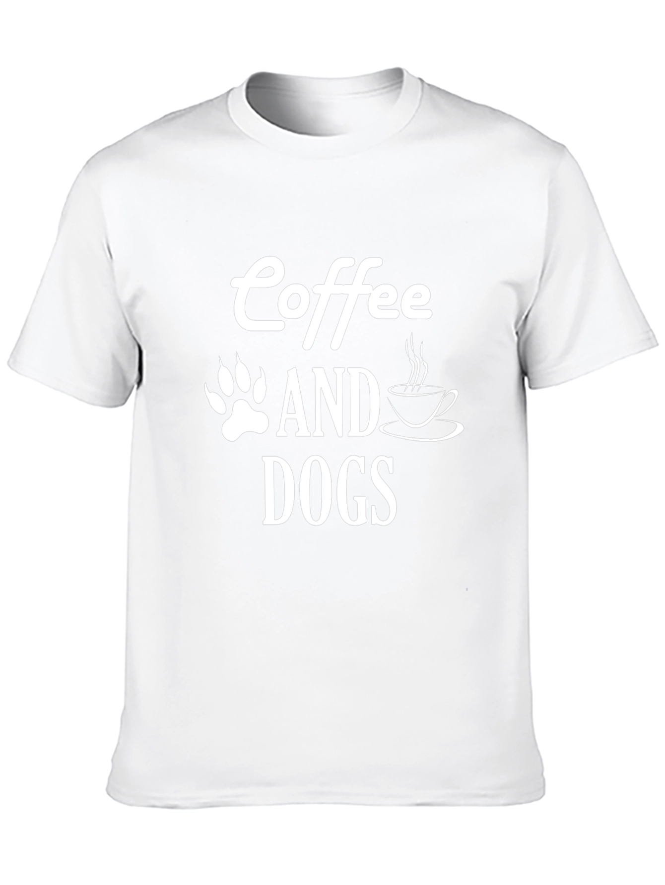 Coffee and Dogs T-Shirt - Unisex Black Tee