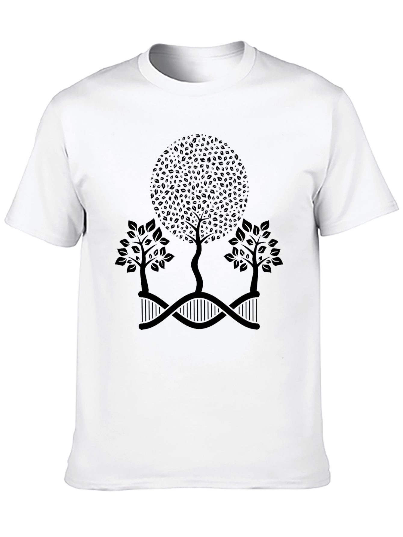 Nature DNA Tree Graphic Black Tee