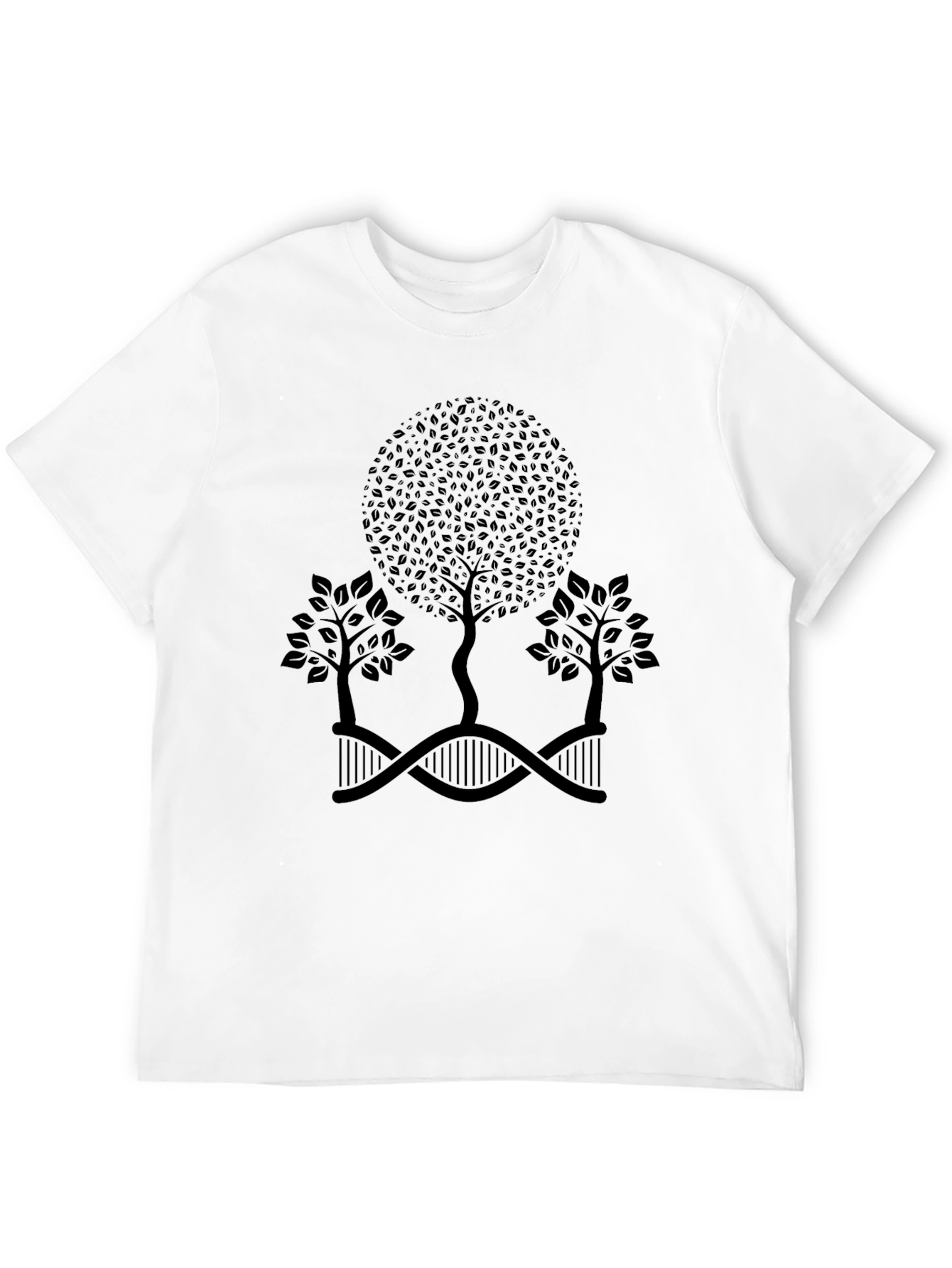 Nature DNA Tree Graphic Black Tee