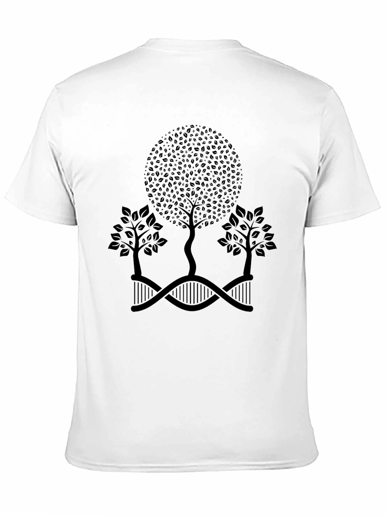 Nature DNA Tree Graphic Black Tee