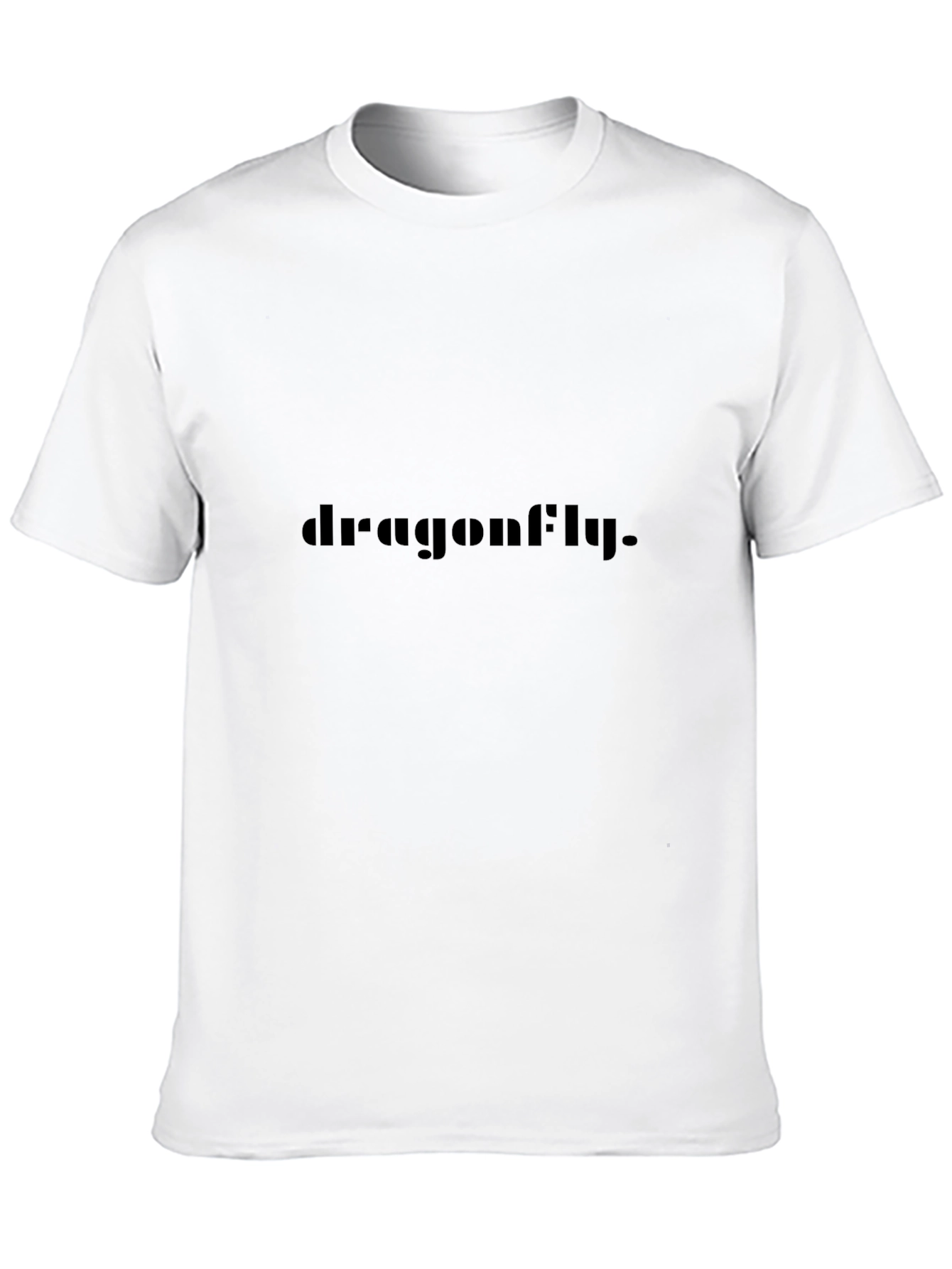 Dragonfly Graphic T-Shirt - Black Crew Neck Tee