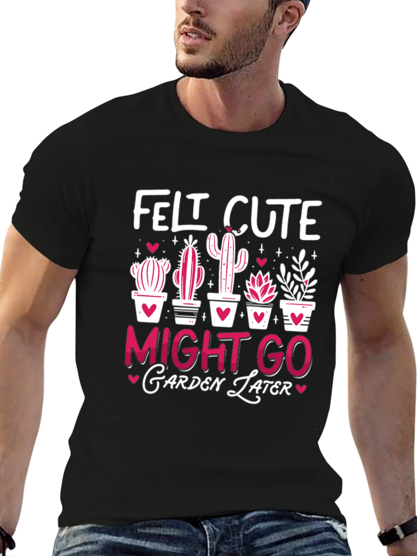 Felt Cute Cactus Graphic Tee