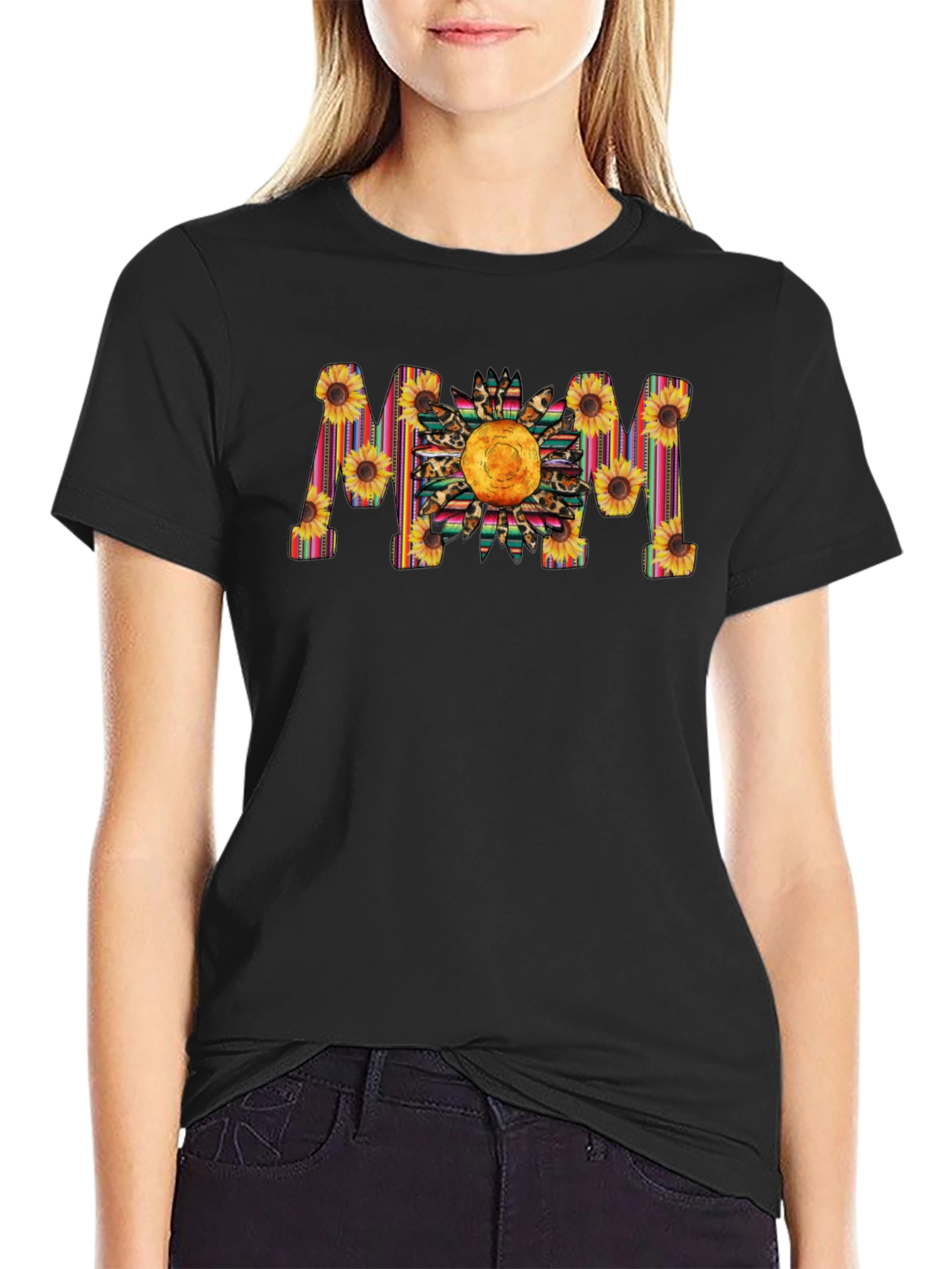 Sunflower MOM Graphic Tee