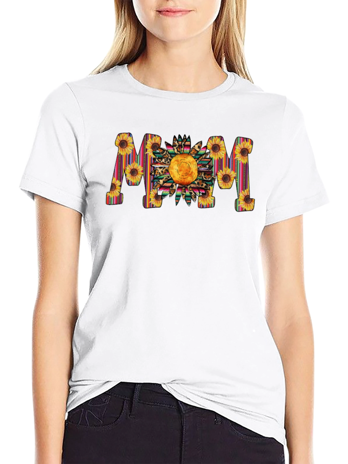 Sunflower MOM Graphic Tee