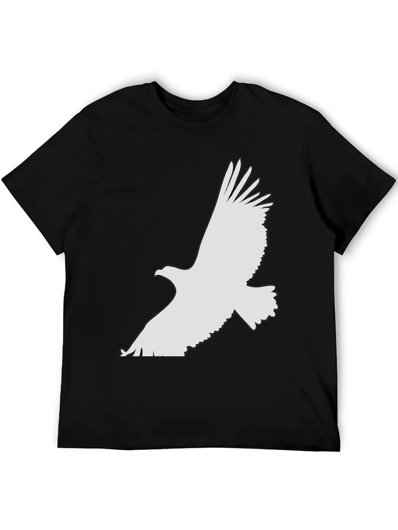 Mens Black Eagle Graphic Tee