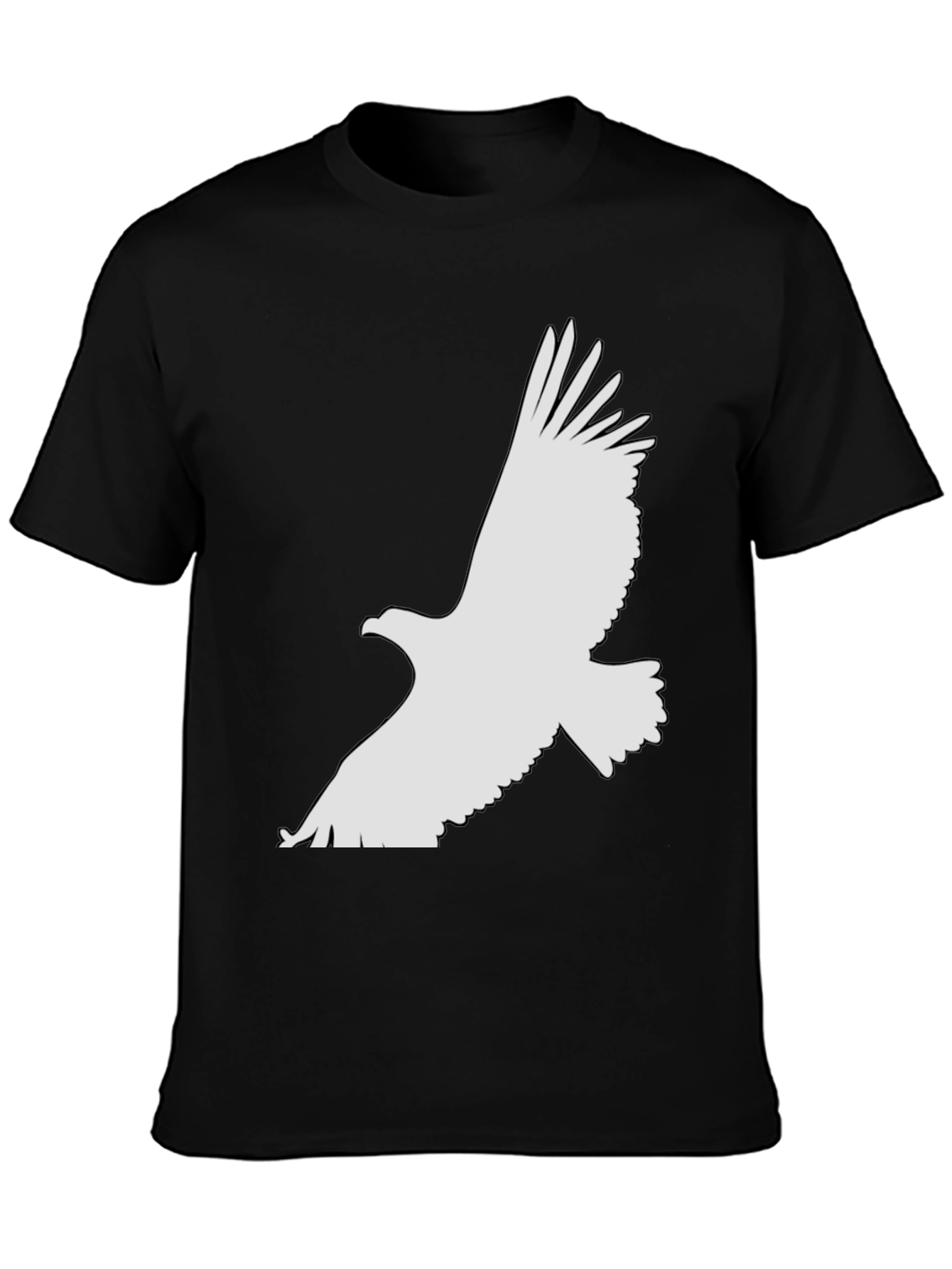 Mens Black Eagle Graphic Tee