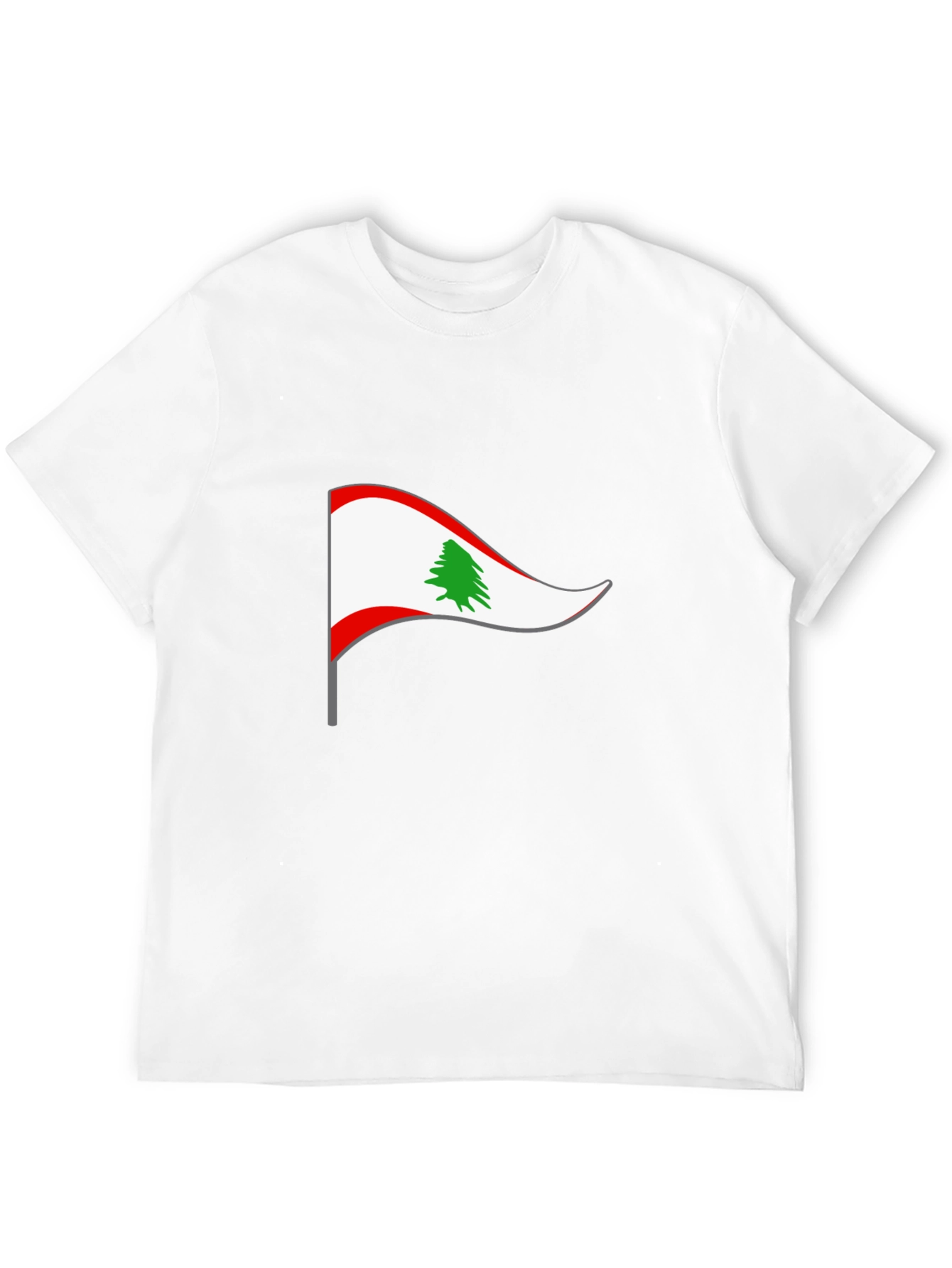 Lebanon Flag Graphic Tee - Black T-Shirt