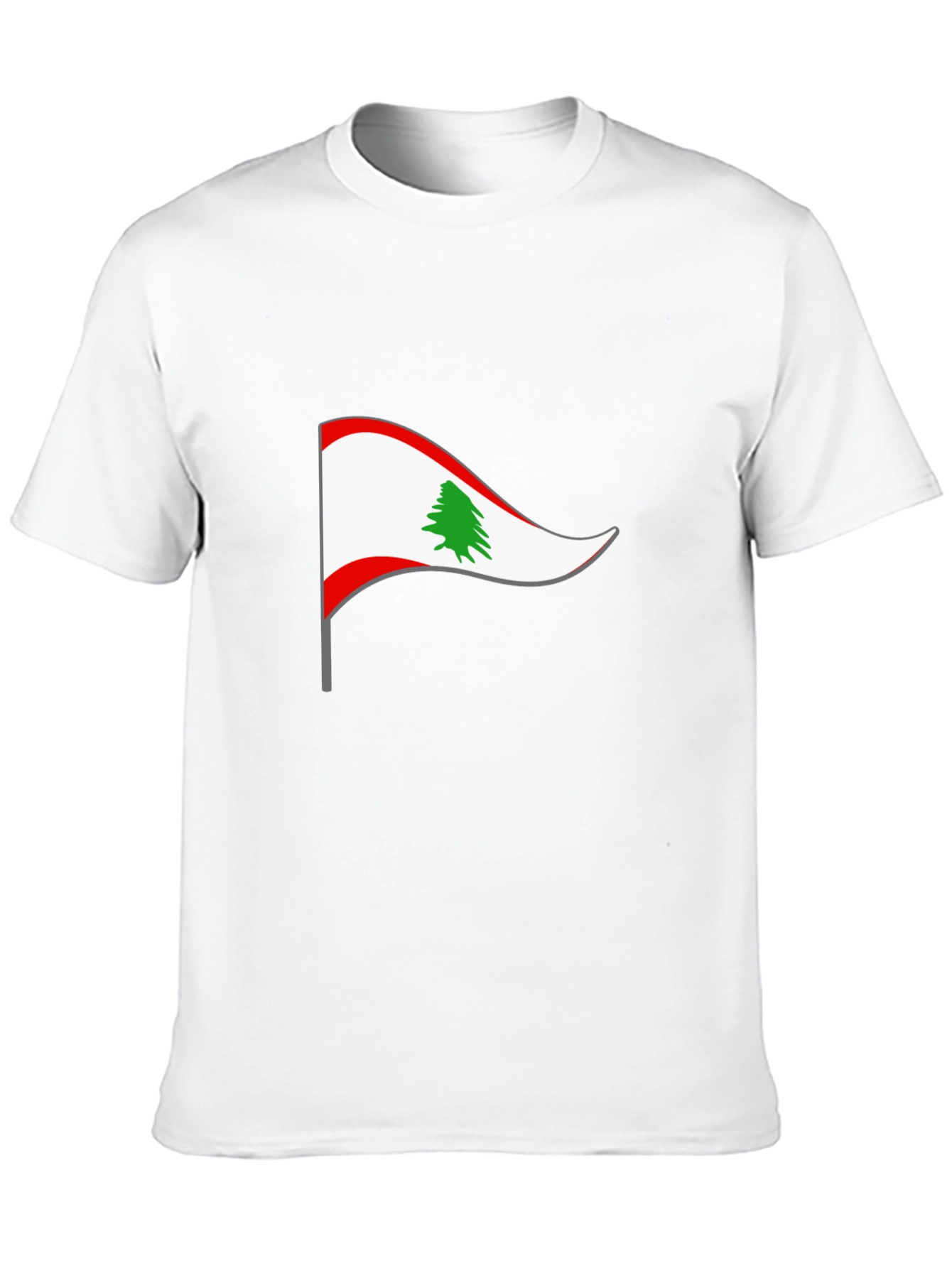 Lebanon Flag Graphic Tee - Black T-Shirt