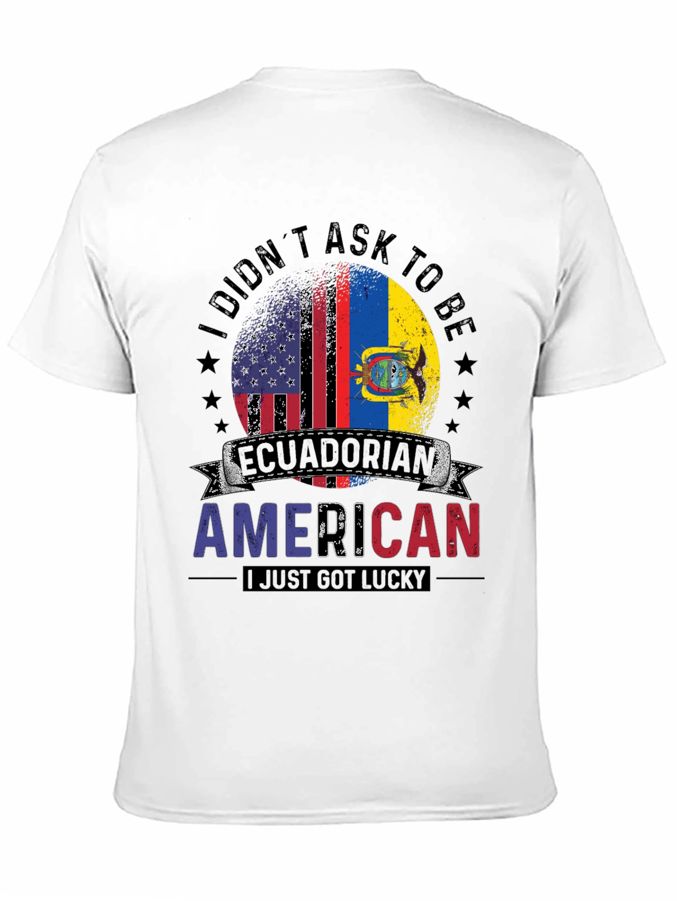 Ecuadorian American T-Shirt - Dual Flag Pride