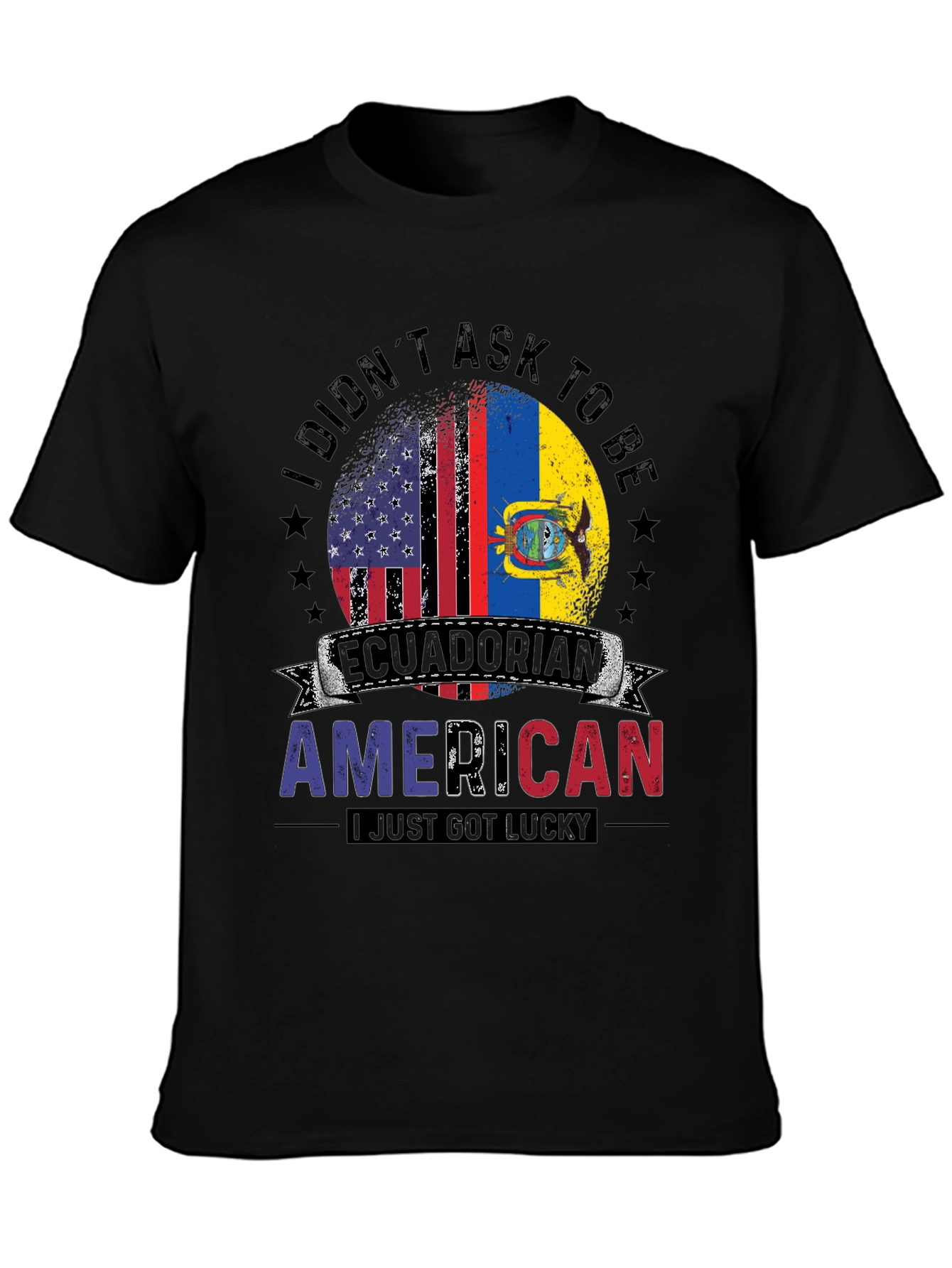 Ecuadorian American T-Shirt - Dual Flag Pride