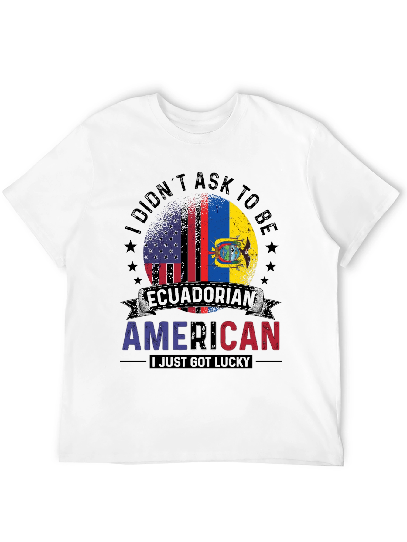 Ecuadorian American T-Shirt - Dual Flag Pride