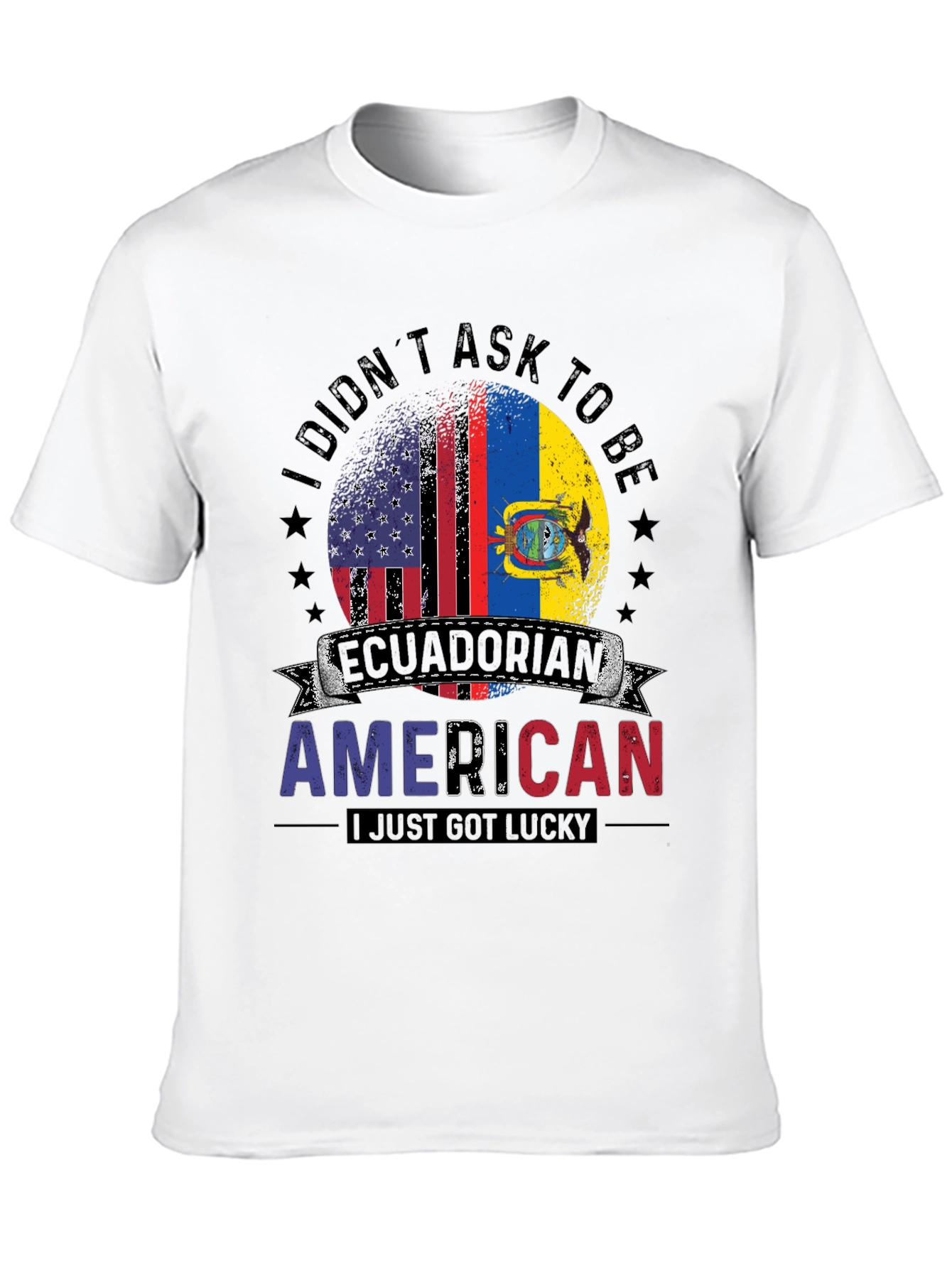 Ecuadorian American T-Shirt - Dual Flag Pride