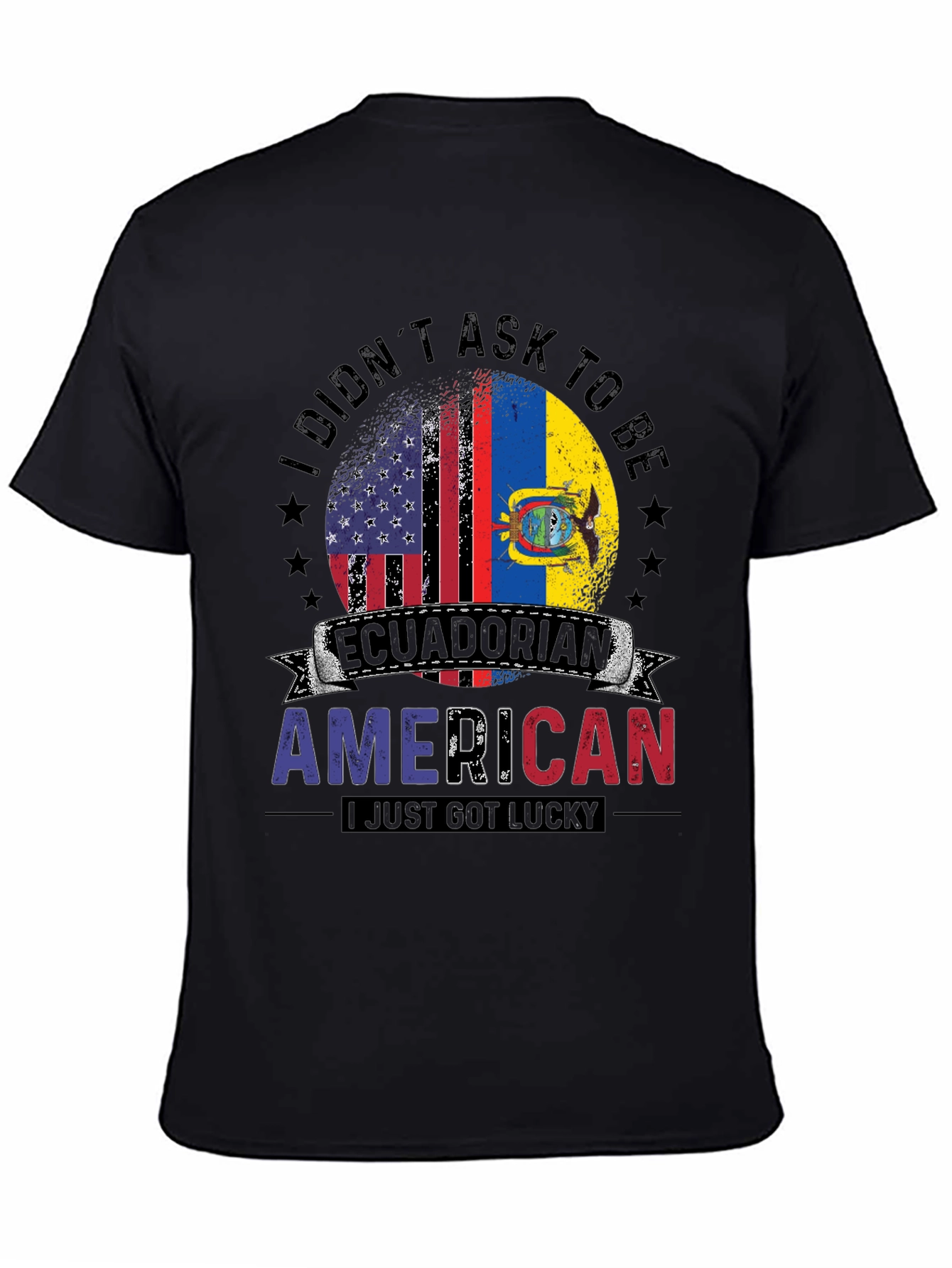 Ecuadorian American T-Shirt - Dual Flag Pride
