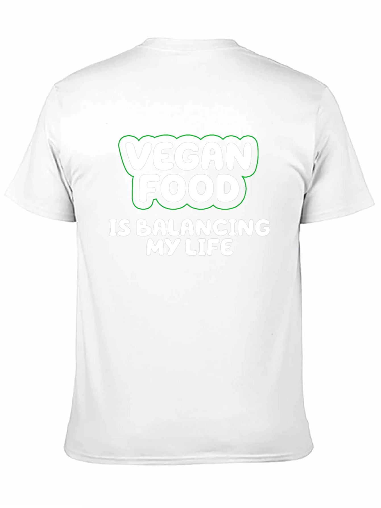 Vegan Food Balancing Life T-Shirt - Black